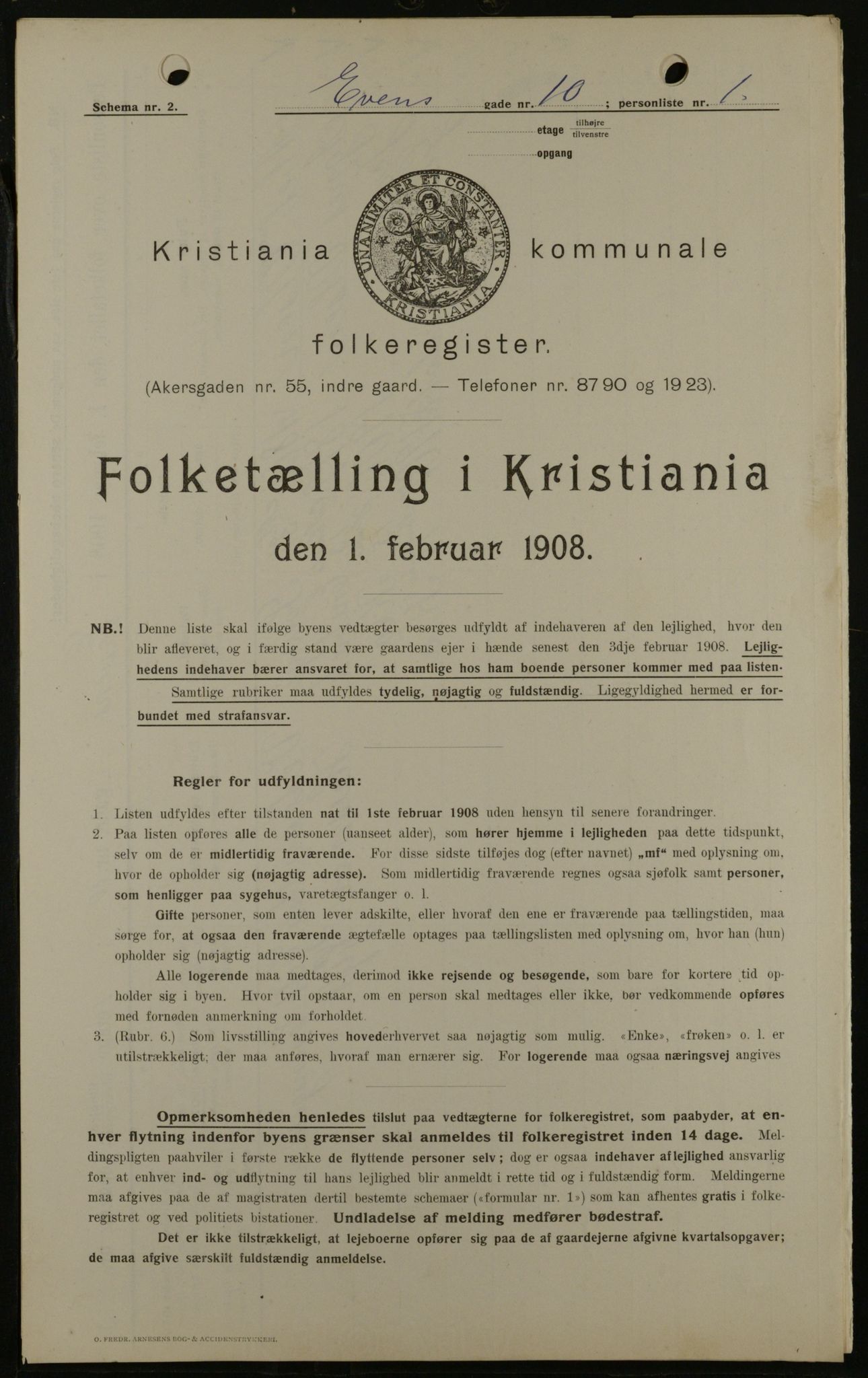 OBA, Municipal Census 1908 for Kristiania, 1908, p. 20857