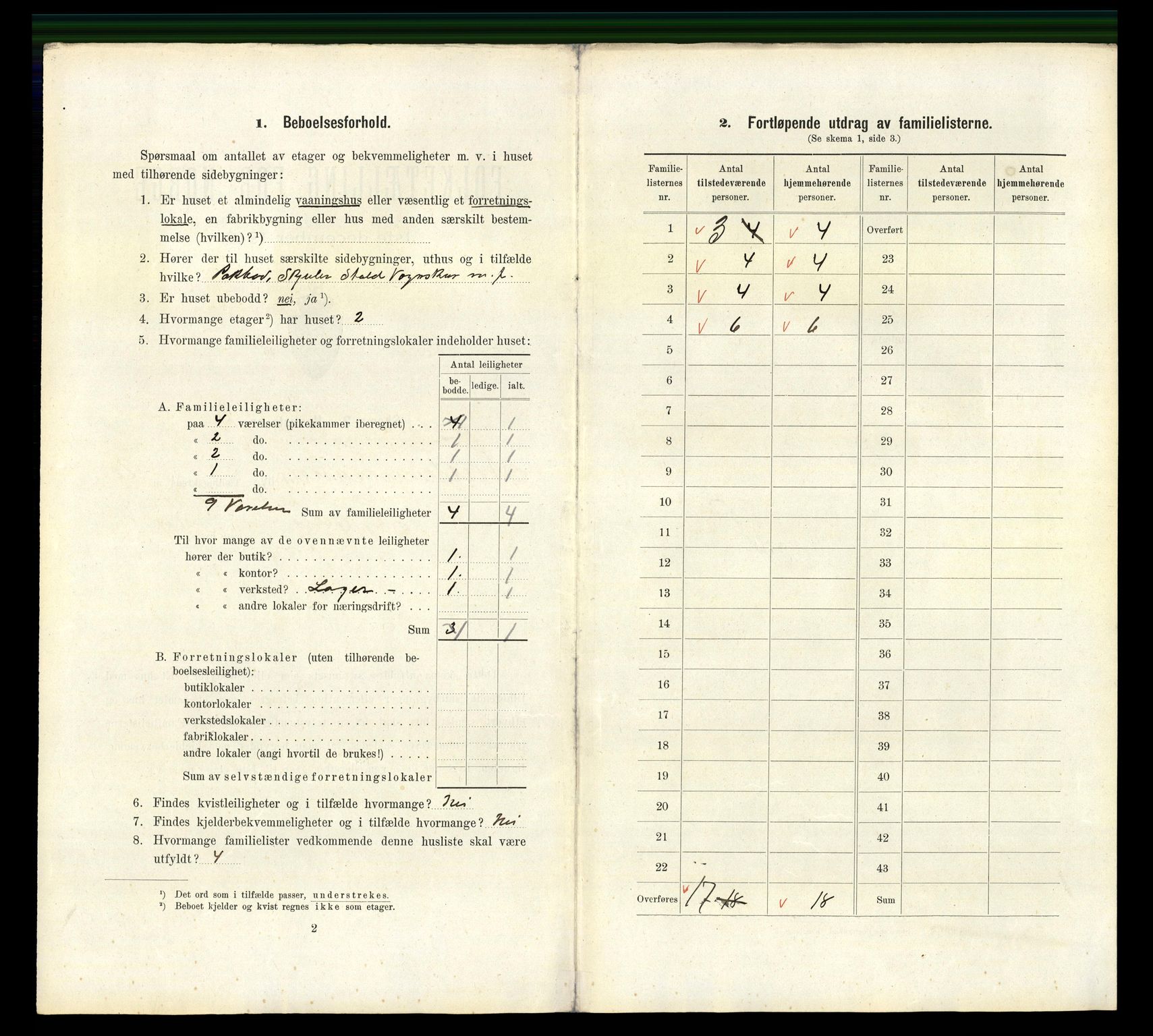 RA, 1910 census for Kristiansand, 1910, p. 4961