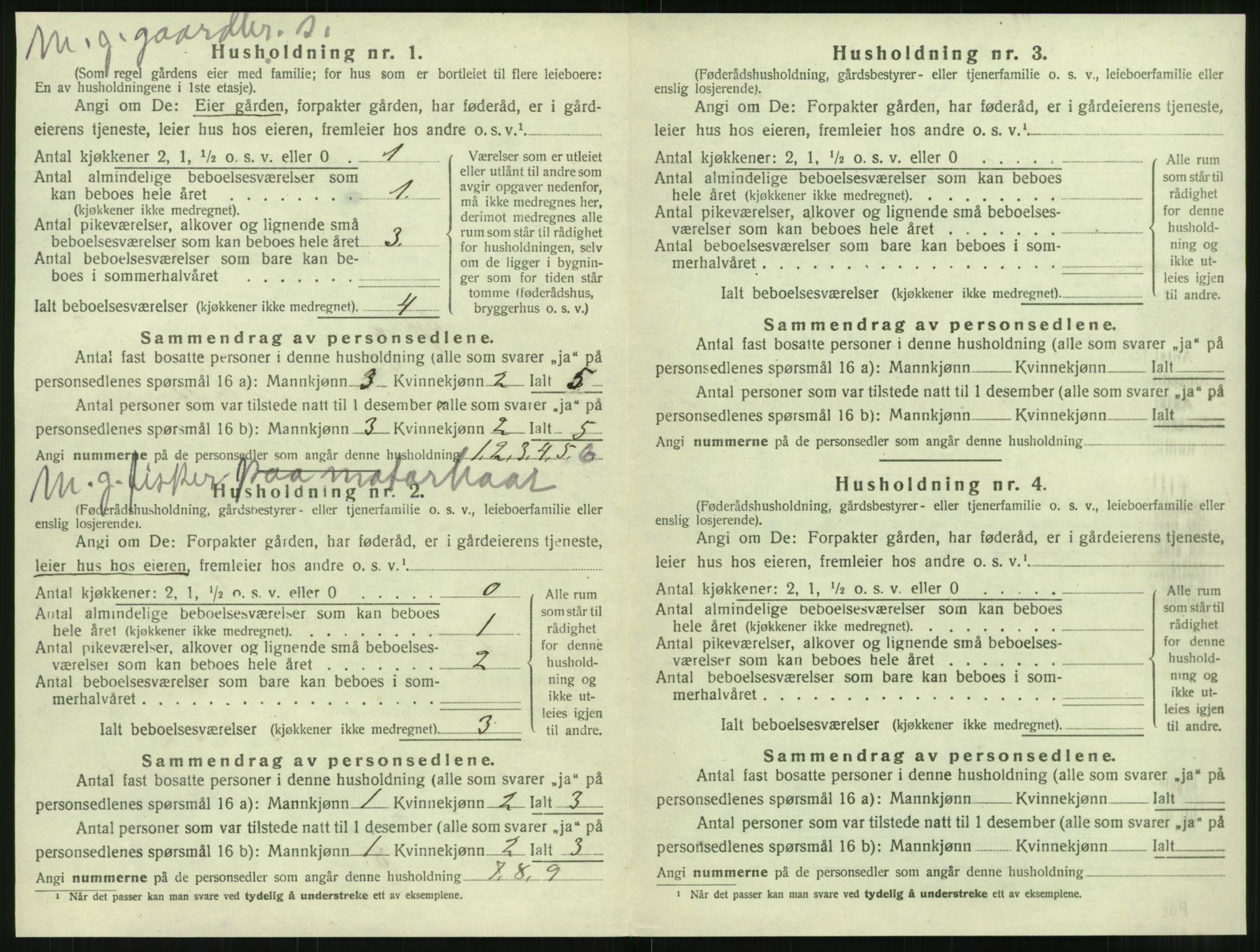 SAT, 1920 census for Tjøtta, 1920, p. 112