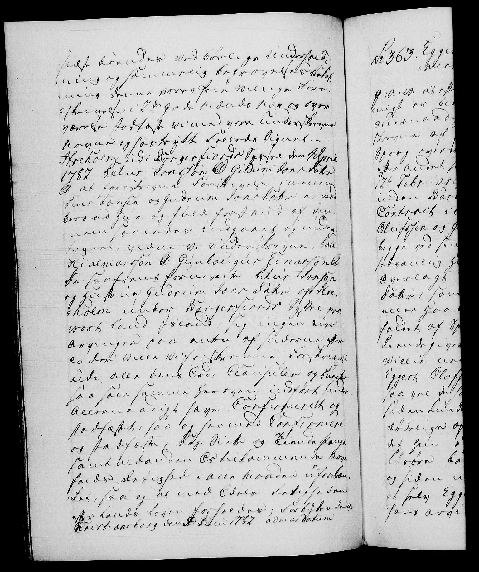 Danske Kanselli 1572-1799, RA/EA-3023/F/Fc/Fca/Fcaa/L0049: Norske registre, 1782-1783, p. 208b