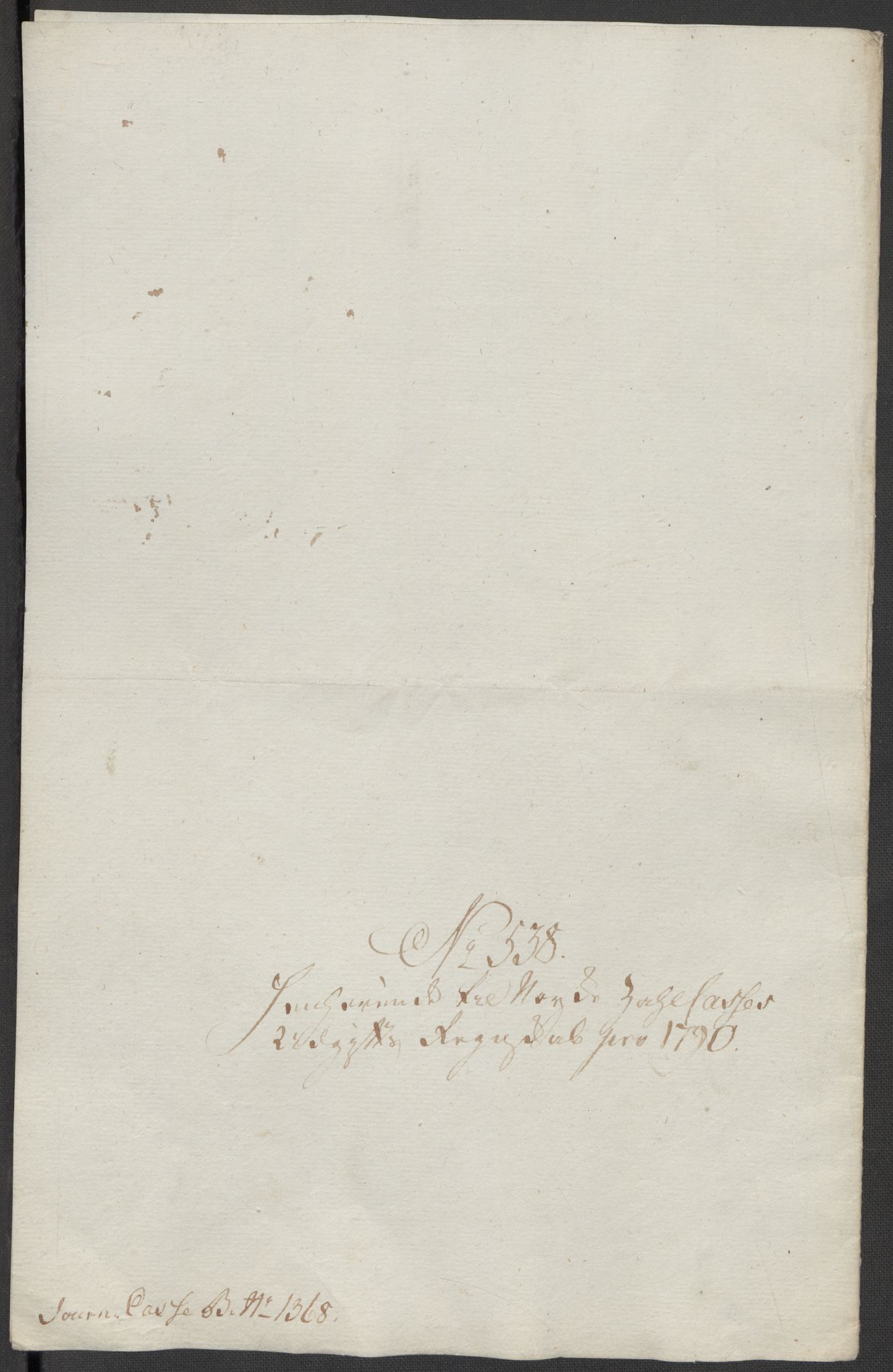 Danske Kanselli, Skapsaker, AV/RA-EA-4061/F/L0102: Skap 16, pakke 7 VIII, 1787-1800, p. 328