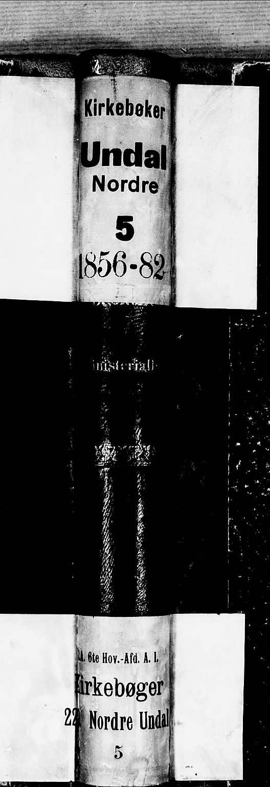 Nord-Audnedal sokneprestkontor, SAK/1111-0032/F/Fb/Fba/L0002: Parish register (copy) no. B 2, 1856-1882