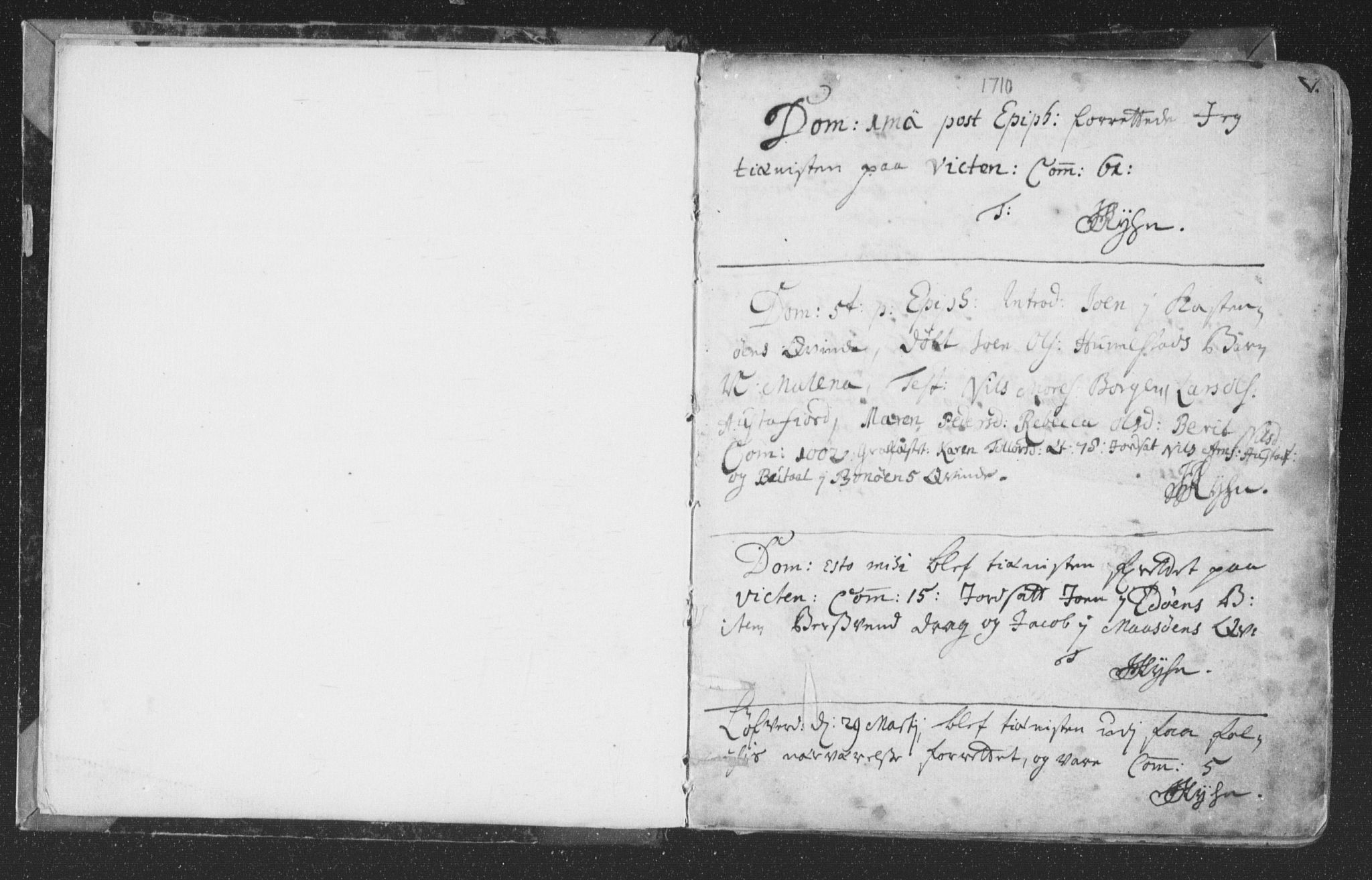 Ministerialprotokoller, klokkerbøker og fødselsregistre - Nord-Trøndelag, SAT/A-1458/786/L0685: Parish register (official) no. 786A01, 1710-1798, p. 5