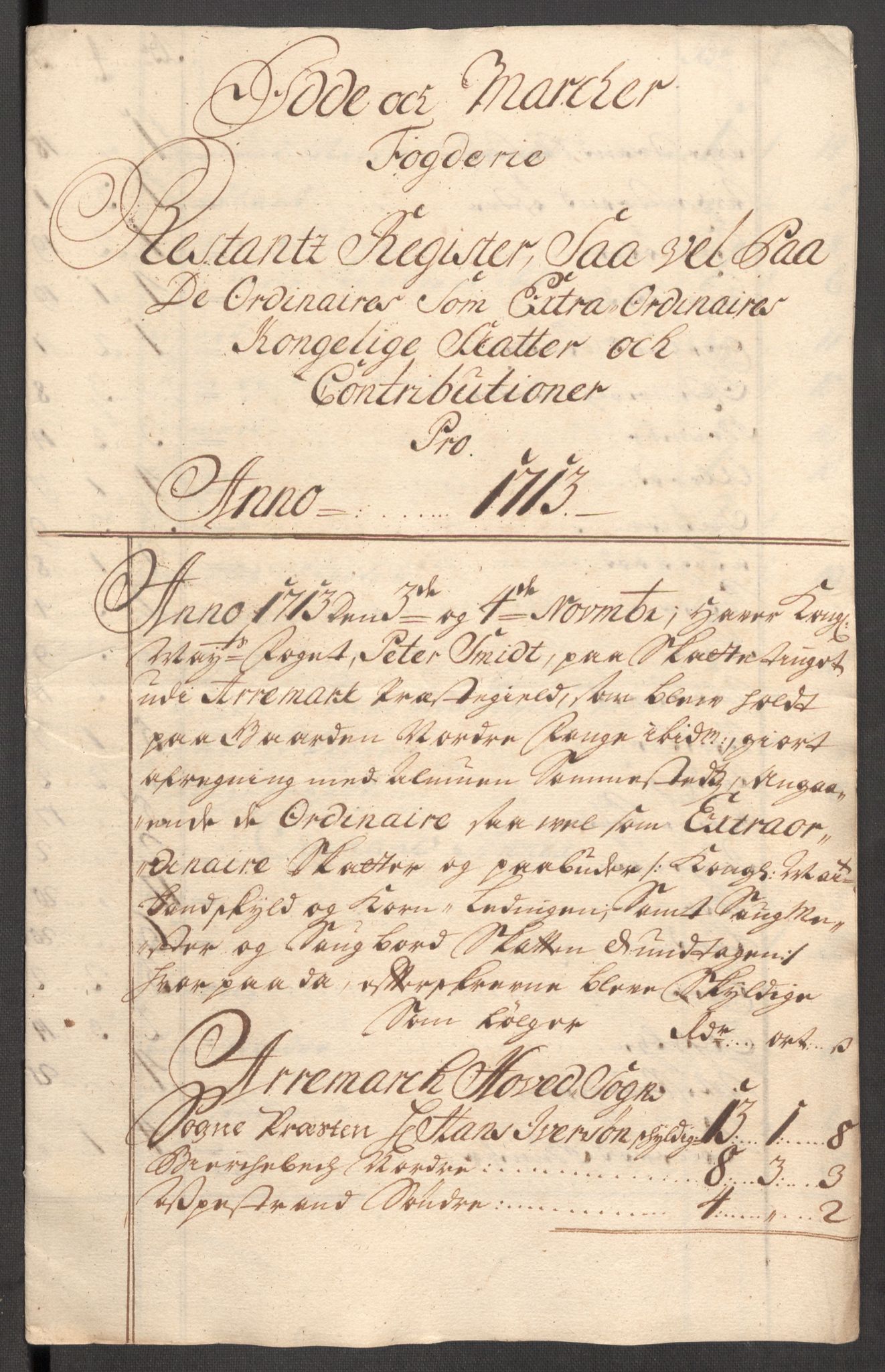 Rentekammeret inntil 1814, Reviderte regnskaper, Fogderegnskap, RA/EA-4092/R01/L0022: Fogderegnskap Idd og Marker, 1713-1714, p. 261