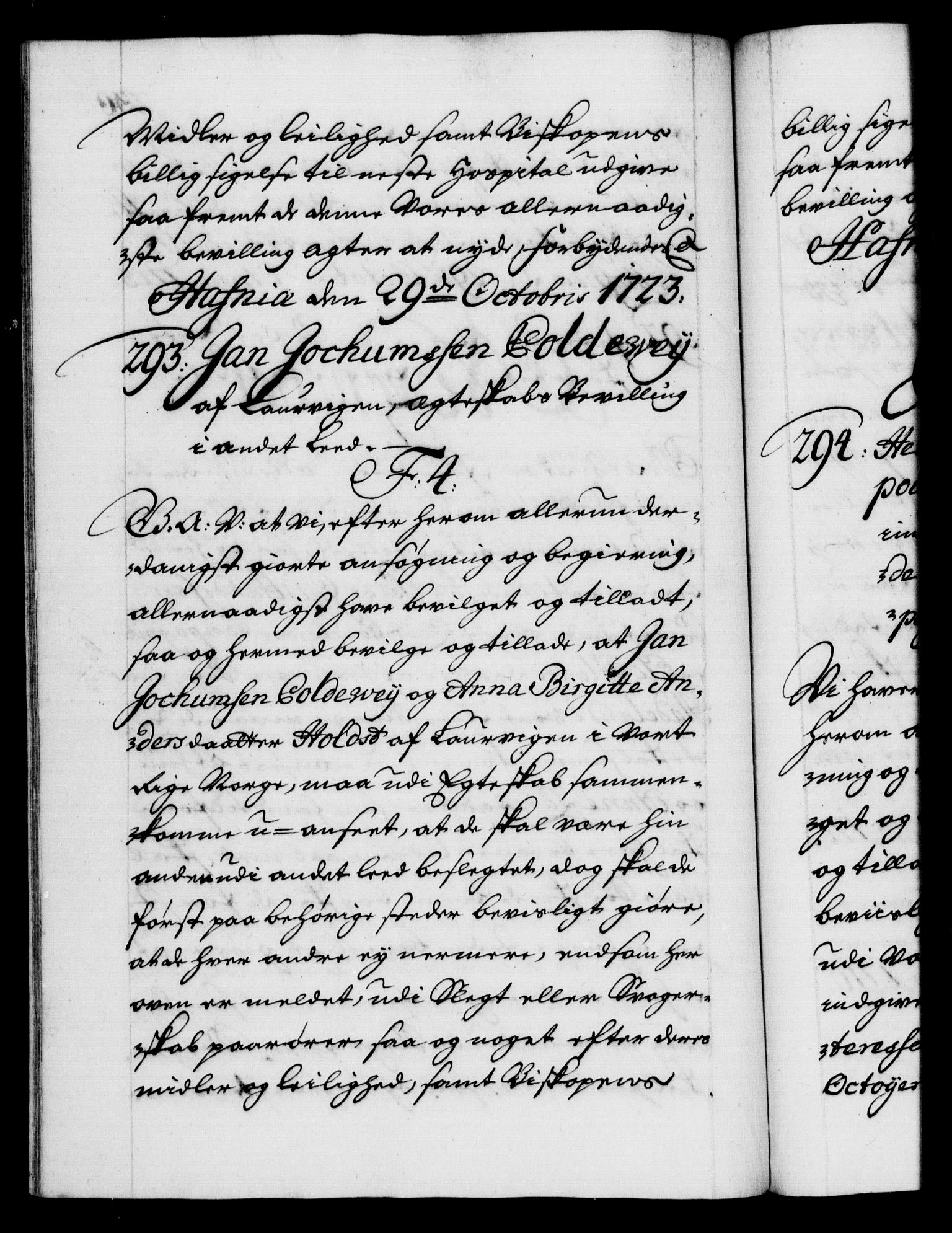 Danske Kanselli 1572-1799, AV/RA-EA-3023/F/Fc/Fca/Fcaa/L0024: Norske registre, 1723-1725, p. 230b