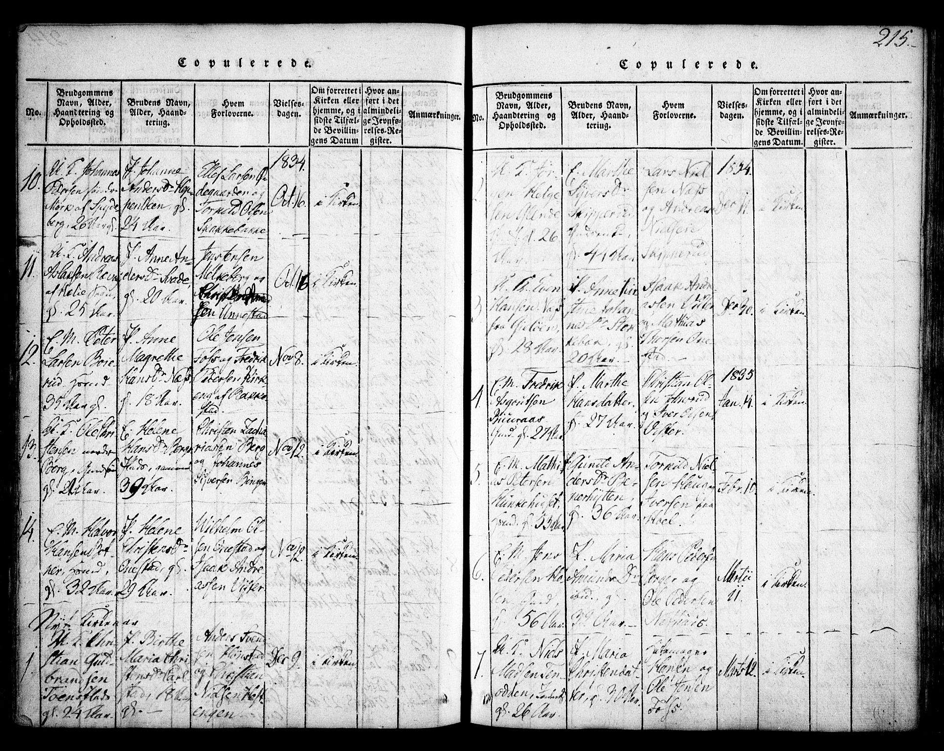 Skiptvet prestekontor Kirkebøker, SAO/A-20009/F/Fa/L0005: Parish register (official) no. 5, 1814-1838, p. 215