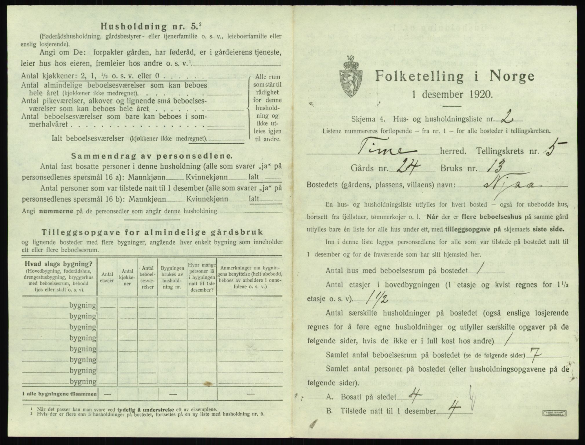 SAST, 1920 census for Time, 1920, p. 843