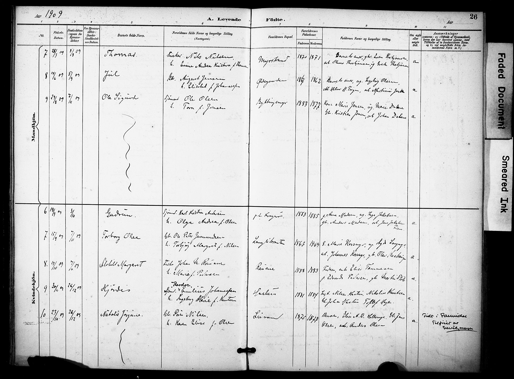 Skåtøy kirkebøker, AV/SAKO-A-304/F/Fb/L0001: Parish register (official) no. II 1, 1892-1916, p. 26