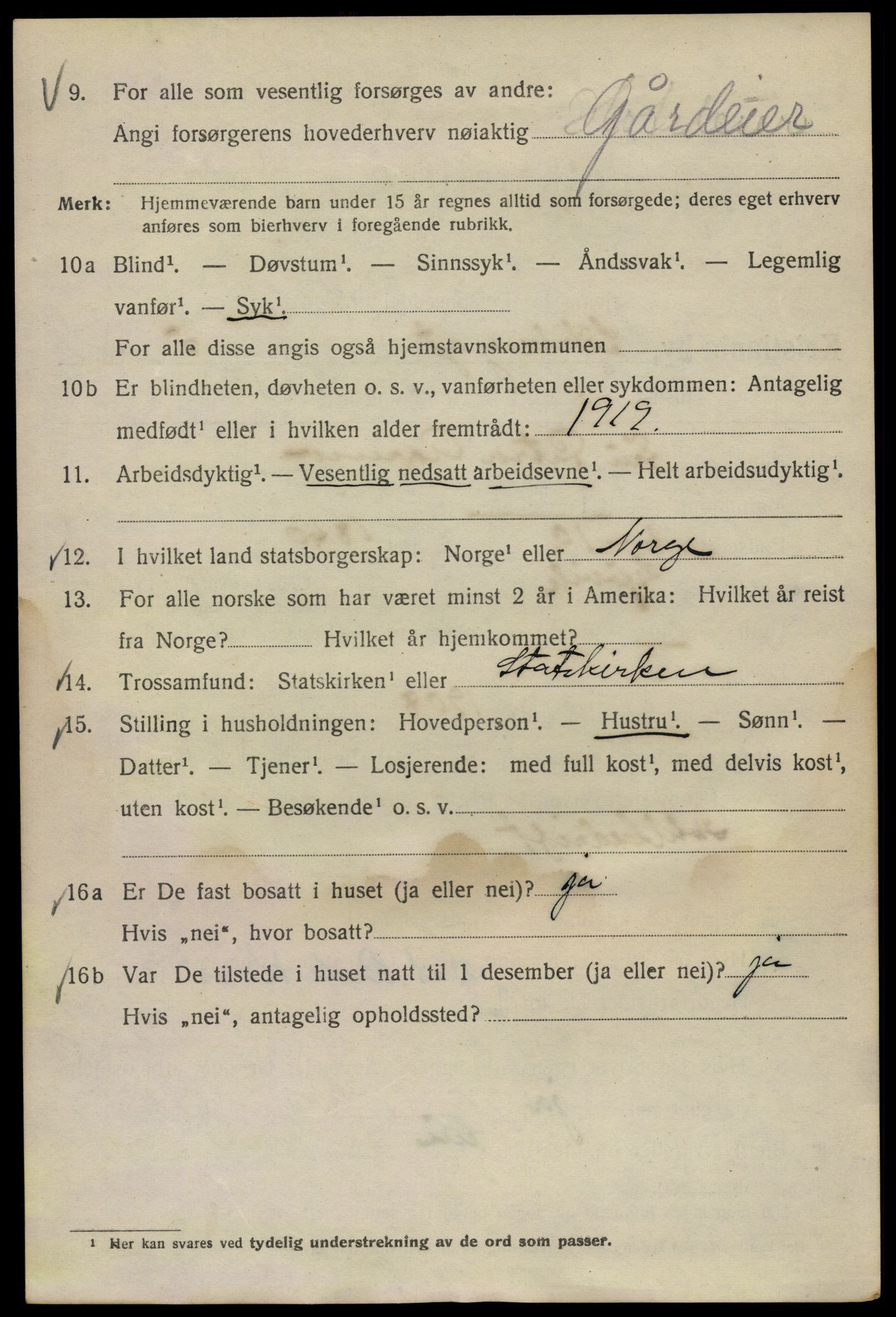 SAO, 1920 census for Kristiania, 1920, p. 366958