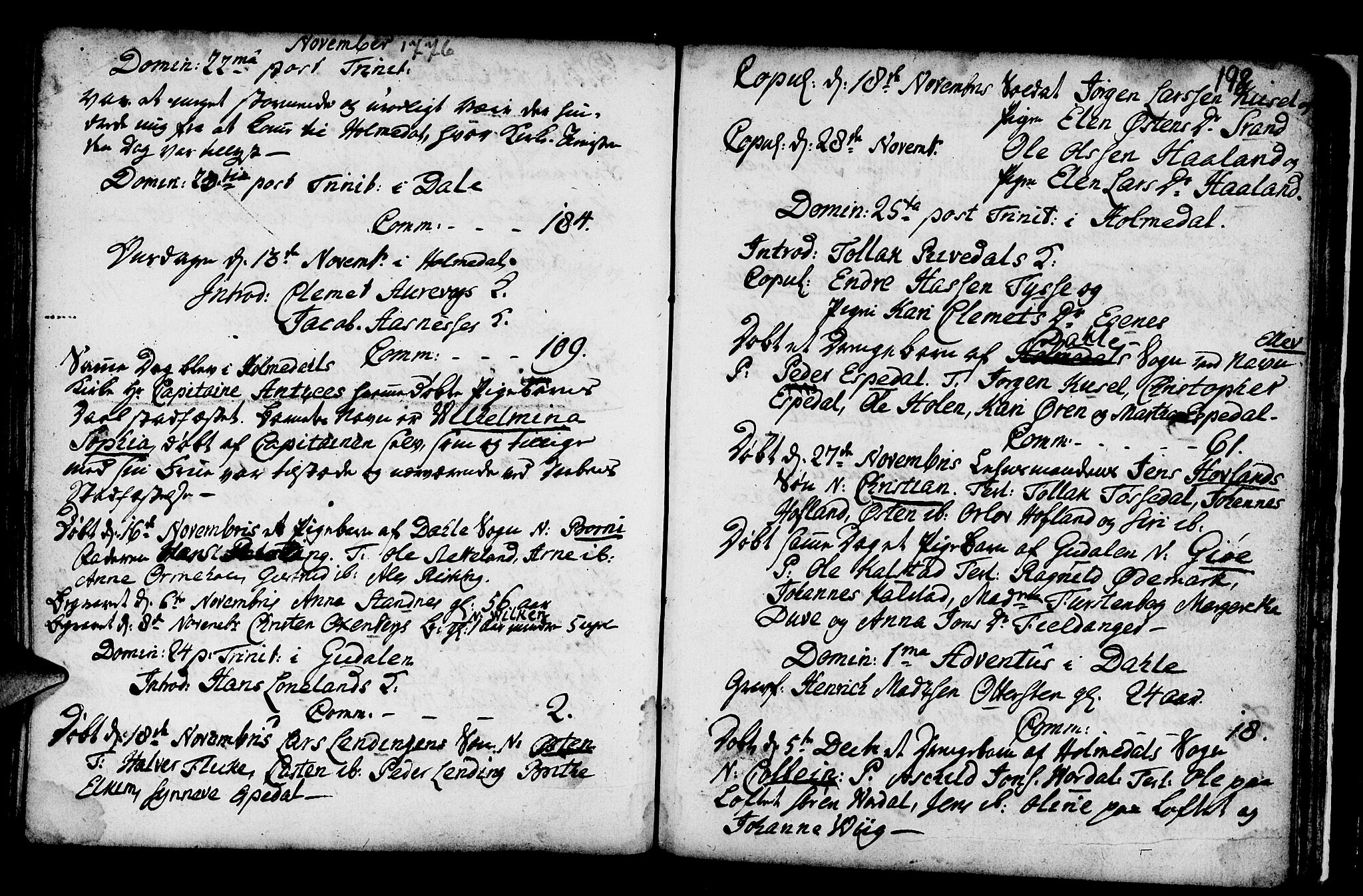 Fjaler sokneprestembete, AV/SAB-A-79801/H/Haa/Haaa/L0001: Parish register (official) no. A 1, 1755-1778, p. 198