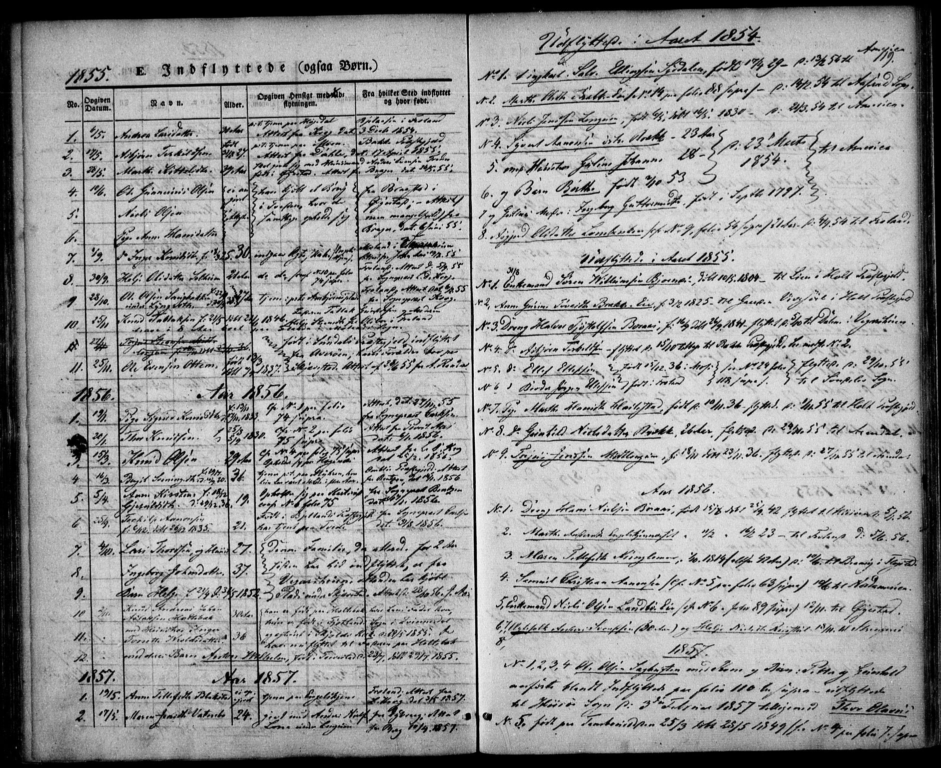 Austre Moland sokneprestkontor, AV/SAK-1111-0001/F/Fa/Faa/L0007: Parish register (official) no. A 7, 1847-1857, p. 119