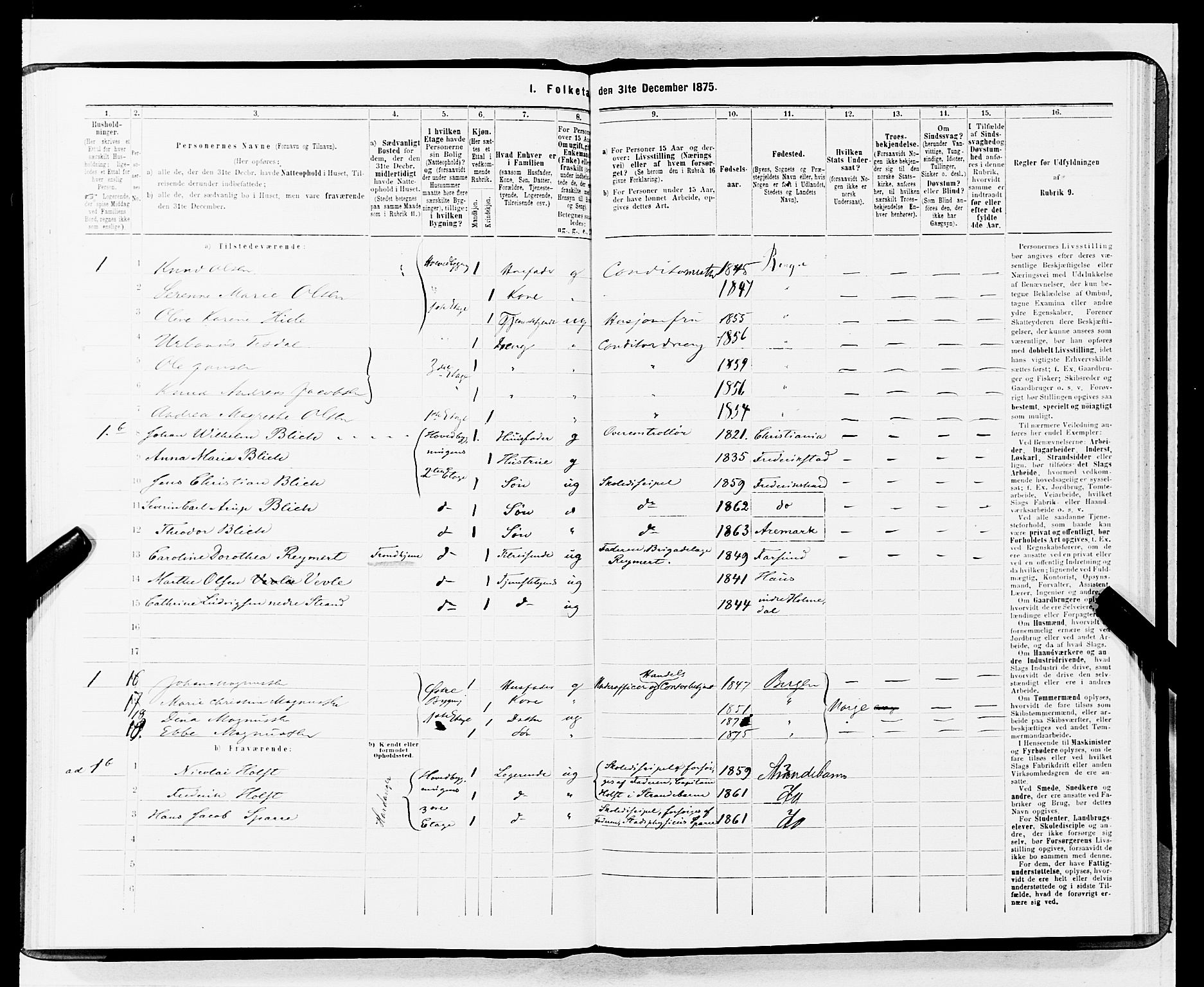 SAB, 1875 census for 1301 Bergen, 1875, p. 4395