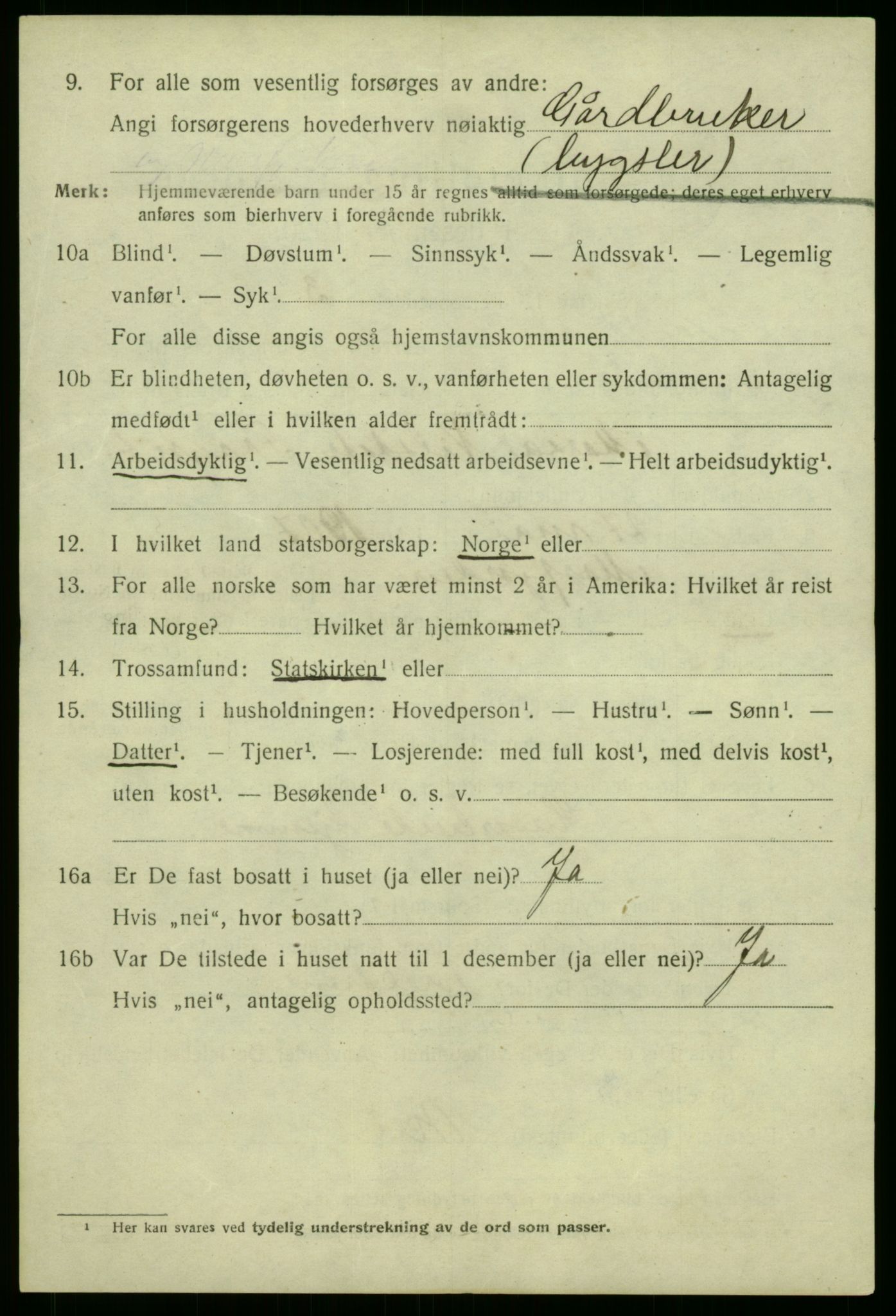 SAB, 1920 census for Masfjorden, 1920, p. 1382