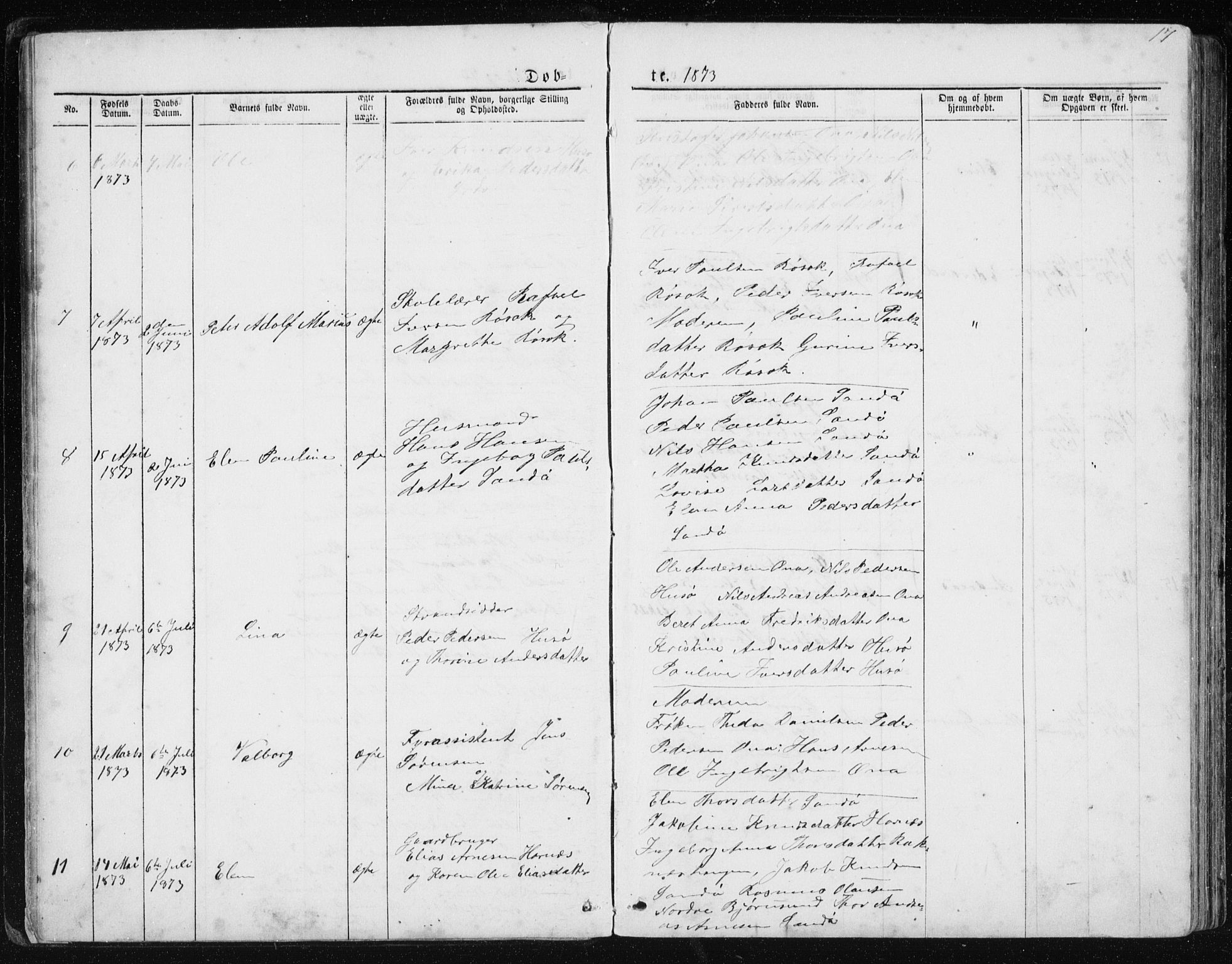 Ministerialprotokoller, klokkerbøker og fødselsregistre - Møre og Romsdal, AV/SAT-A-1454/561/L0732: Parish register (copy) no. 561C02, 1867-1900, p. 17