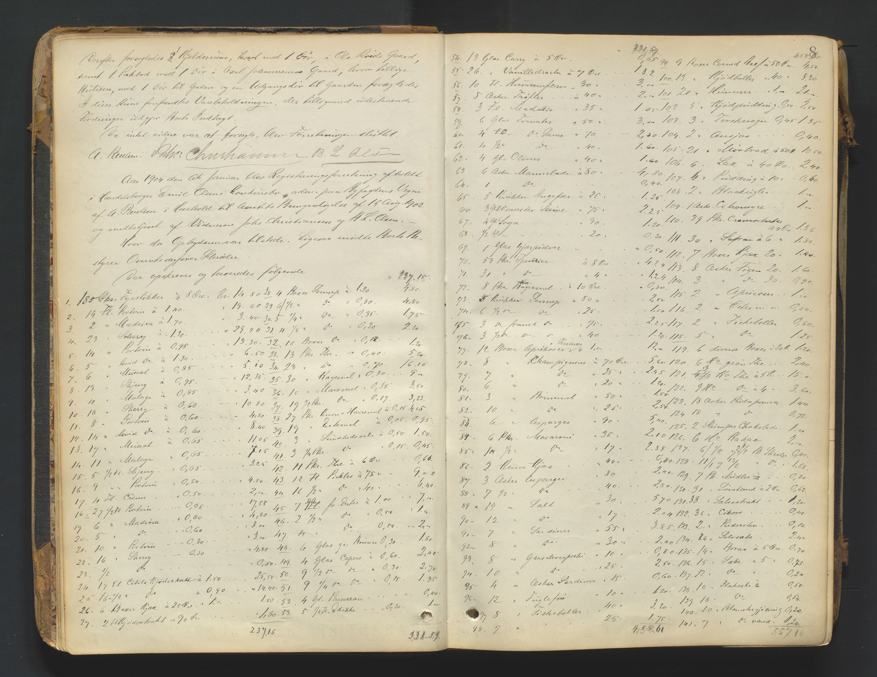 Arendal byfogd, AV/SAK-1222-0001/H/Hc/L0037: Skifteregistreringsprotokoll nr. 35, 1903-1926, p. 7b-8a