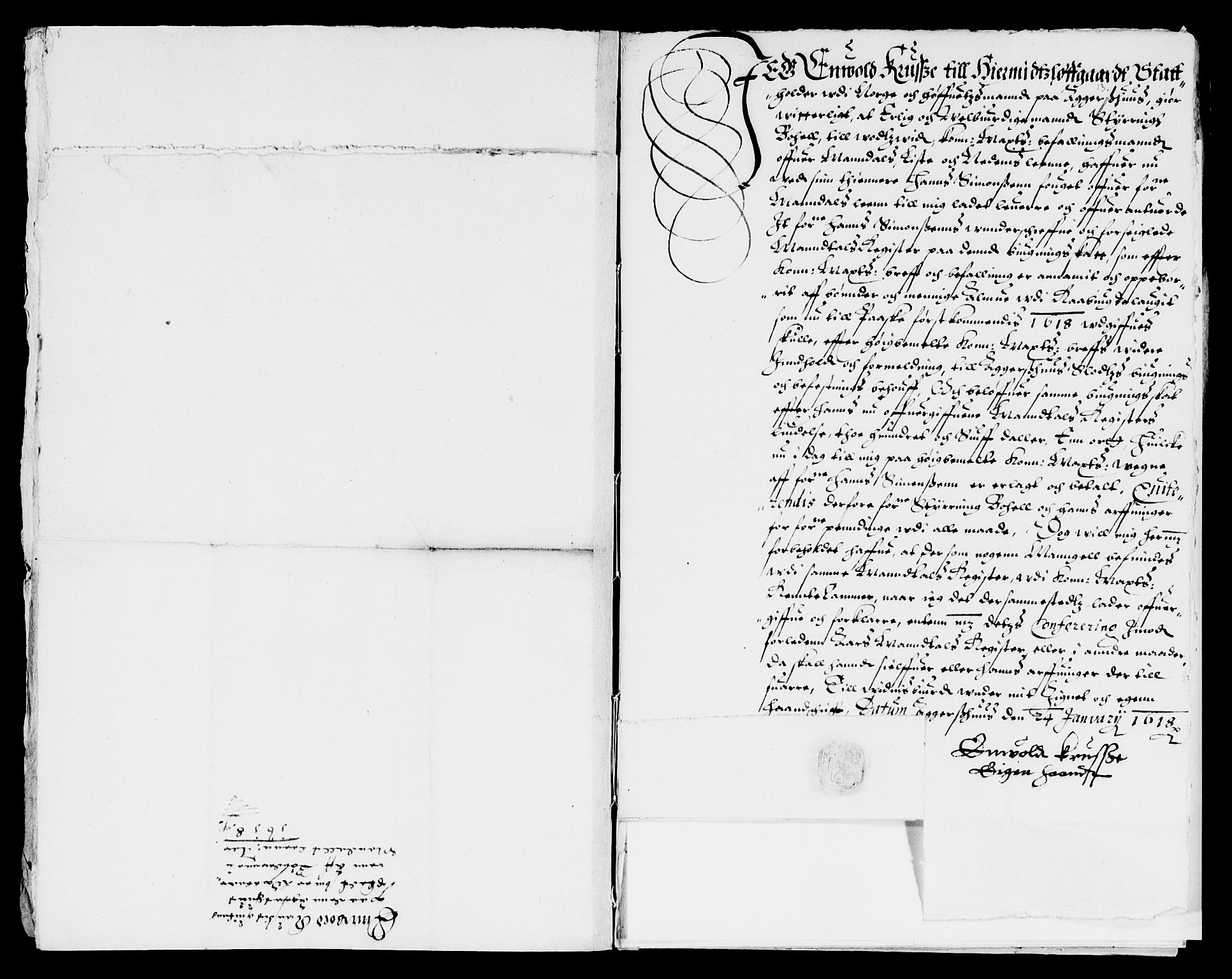 Rentekammeret inntil 1814, Reviderte regnskaper, Lensregnskaper, AV/RA-EA-5023/R/Rb/Rbq/L0011: Nedenes len. Mandals len. Råbyggelag., 1618-1620