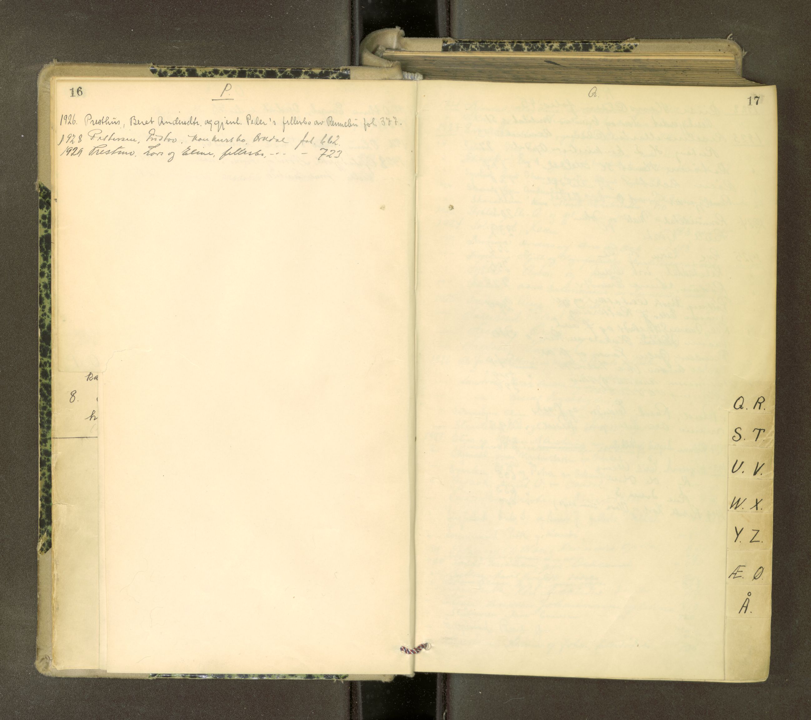 Orkdal sorenskriveri, AV/SAT-A-4169/1/3/3Aa/L0017: Skifteprotokoller, 1921-1929, p. 16-17