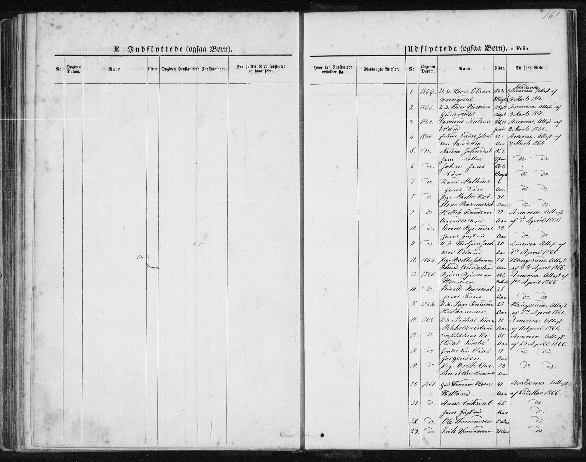 Tysvær sokneprestkontor, AV/SAST-A -101864/H/Ha/Haa/L0005: Parish register (official) no. A 5, 1865-1878, p. 161