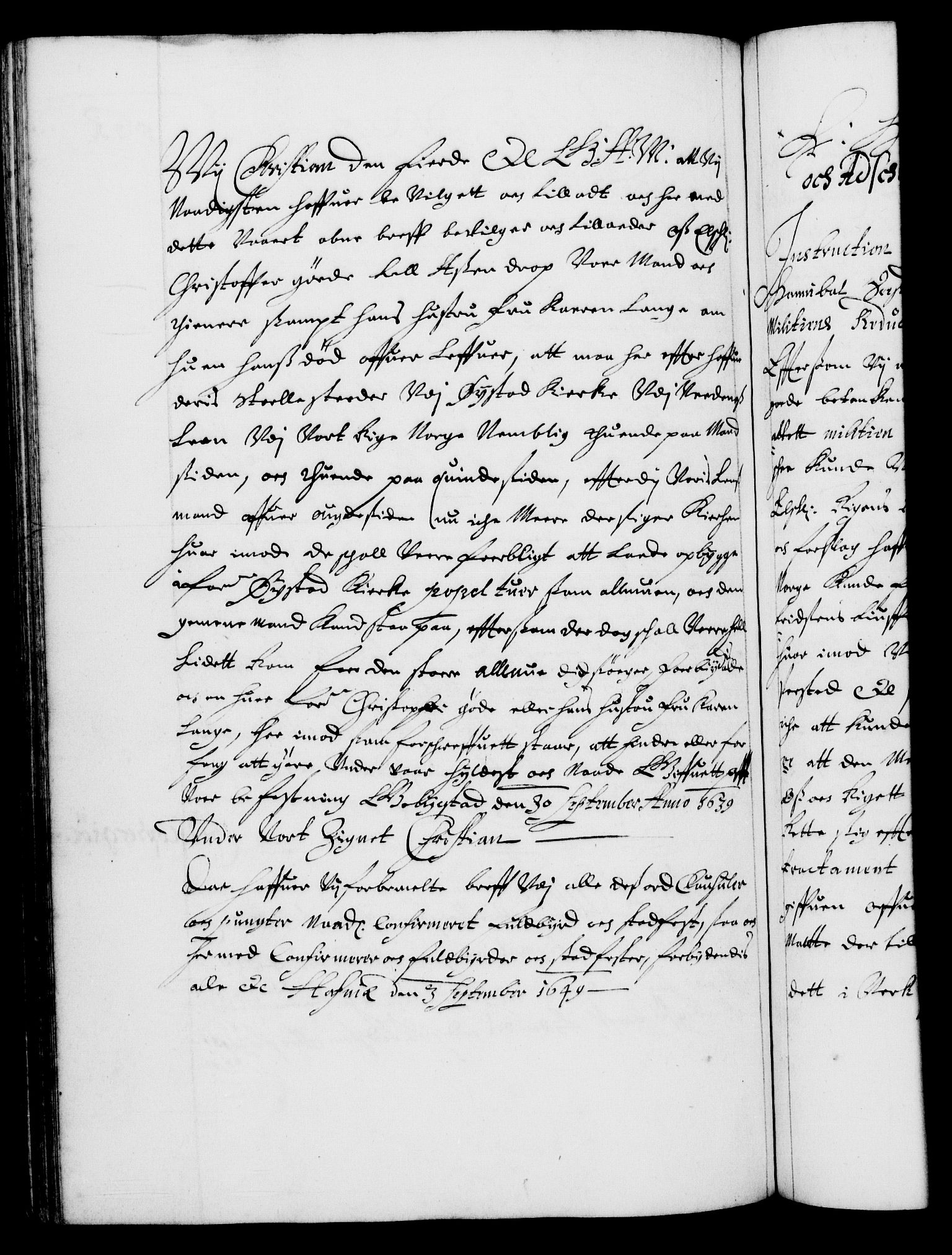 Danske Kanselli 1572-1799, RA/EA-3023/F/Fc/Fca/Fcaa/L0007: Norske registre (mikrofilm), 1648-1650, p. 561b