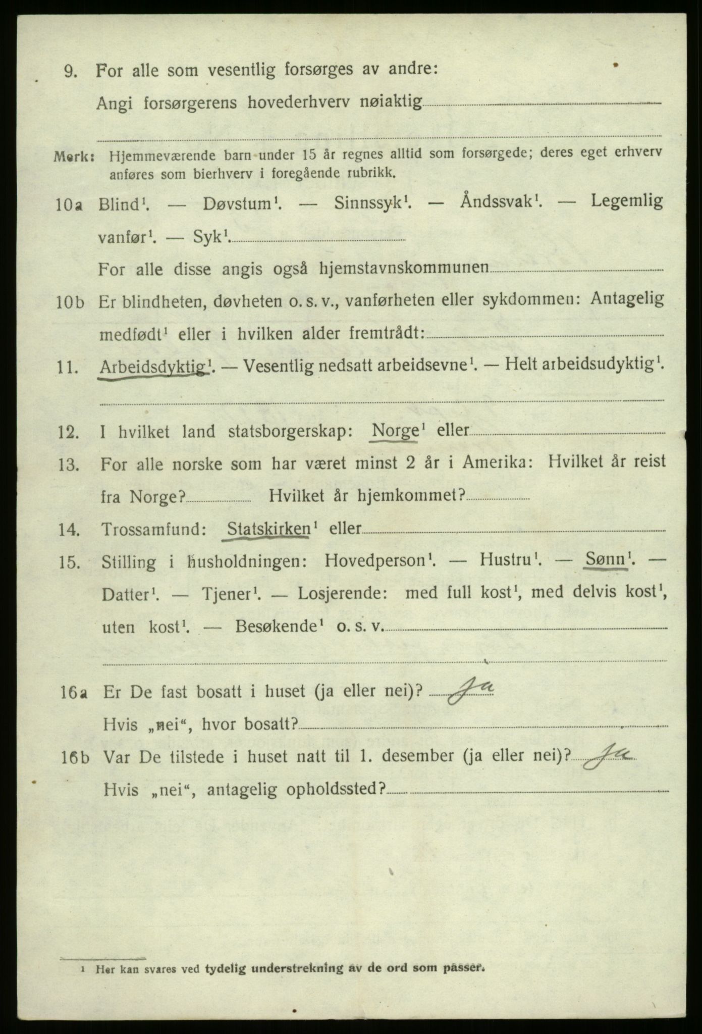 SAB, 1920 census for Bremanger, 1920, p. 2757