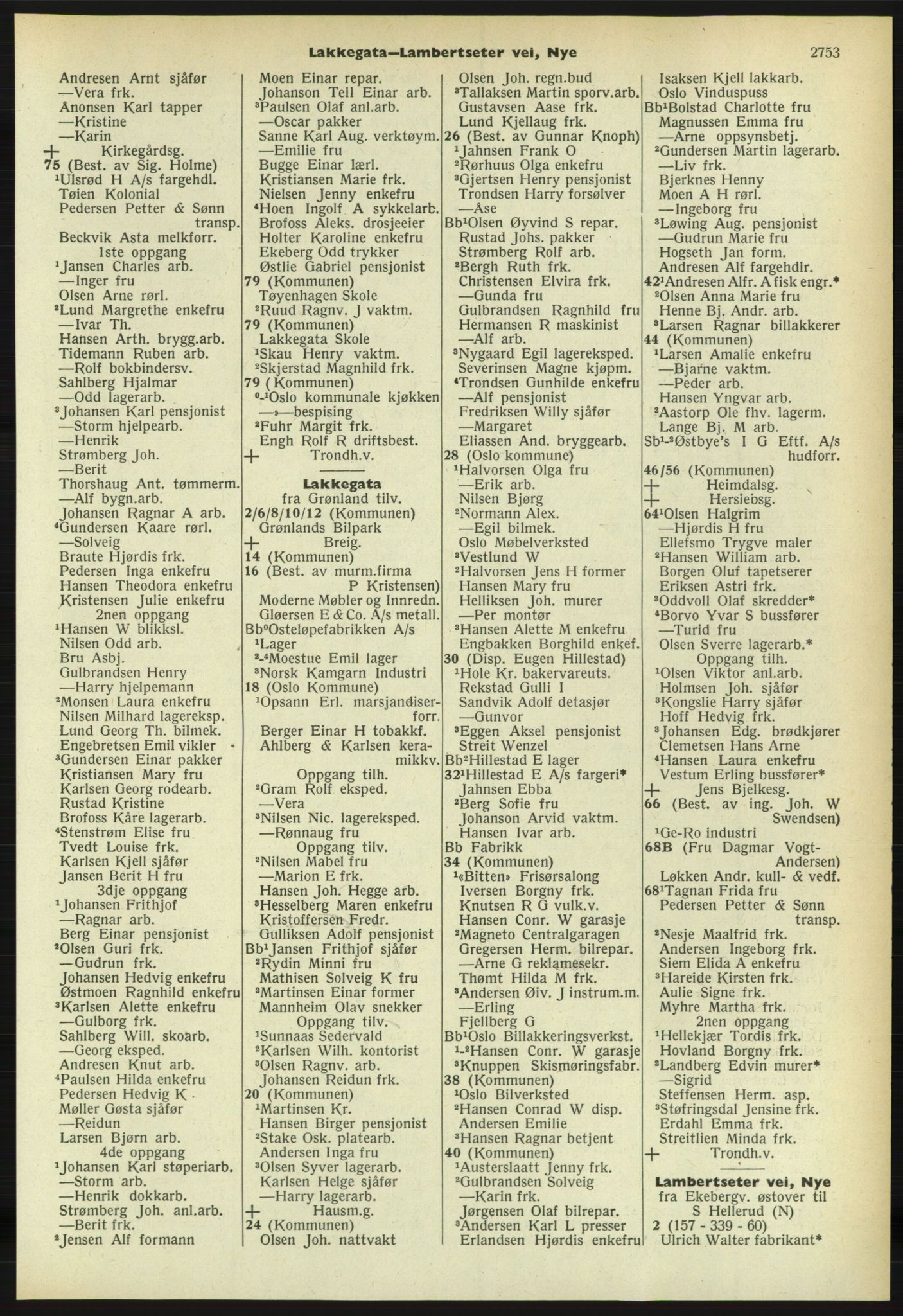 Kristiania/Oslo adressebok, PUBL/-, 1959-1960, p. 2753