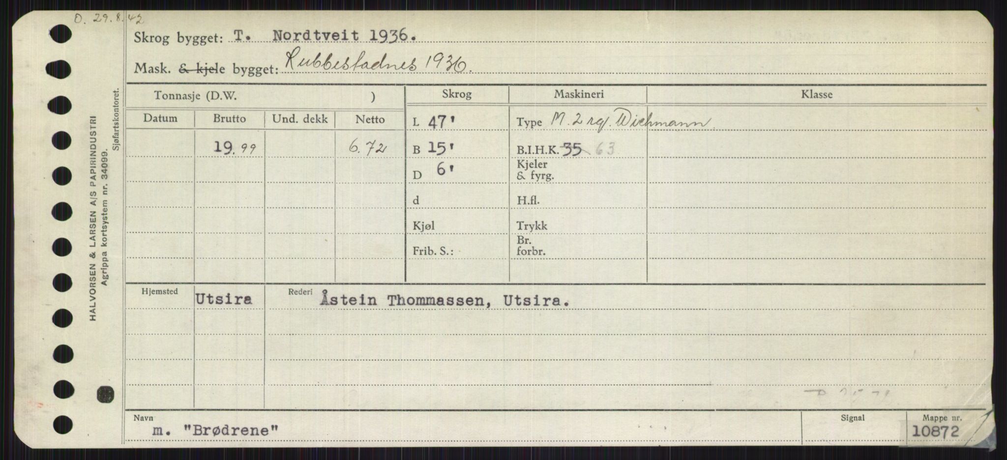 Sjøfartsdirektoratet med forløpere, Skipsmålingen, RA/S-1627/H/Ha/L0001/0002: Fartøy, A-Eig / Fartøy Bjør-Eig, p. 357