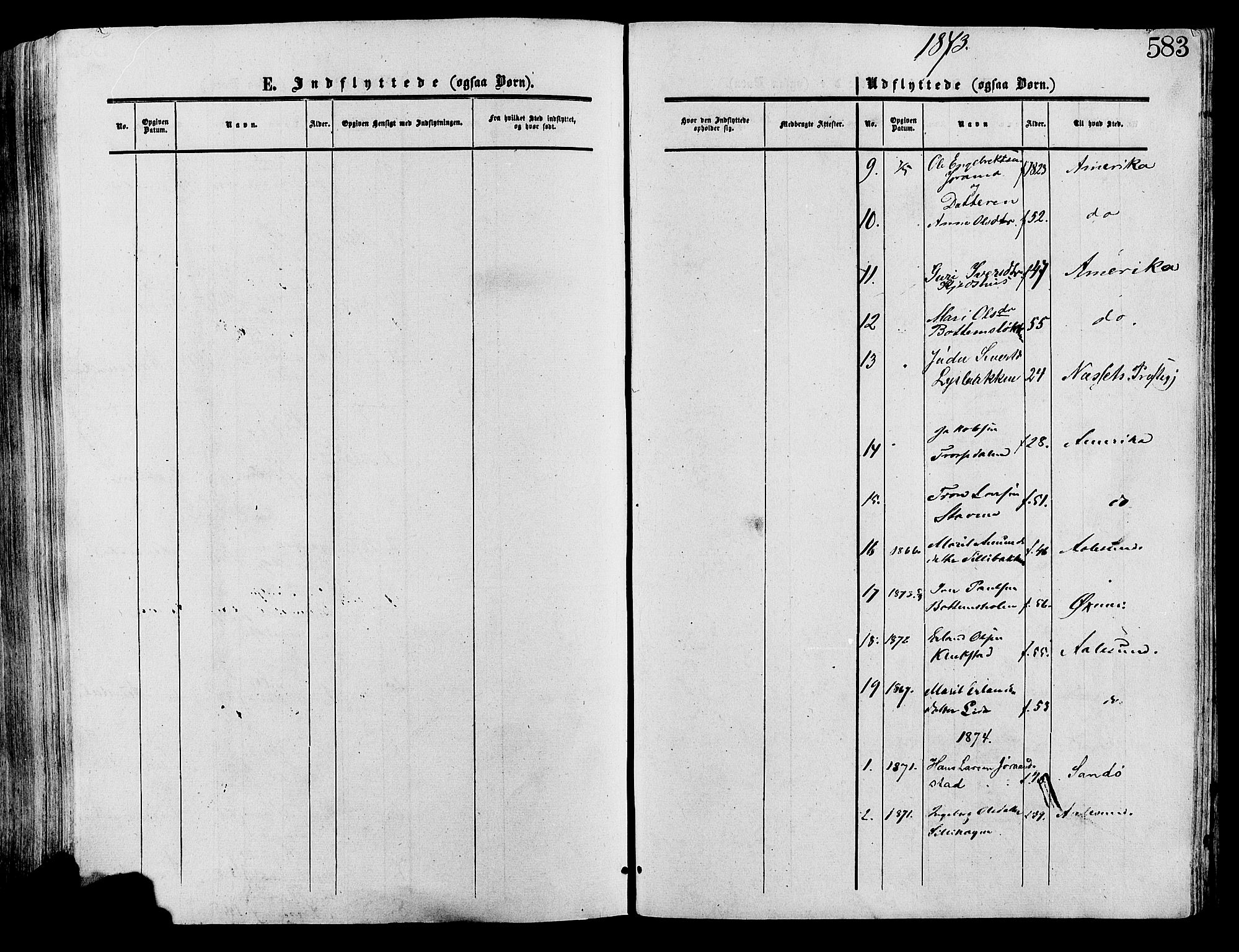 Lesja prestekontor, SAH/PREST-068/H/Ha/Haa/L0008: Parish register (official) no. 8, 1854-1880, p. 583