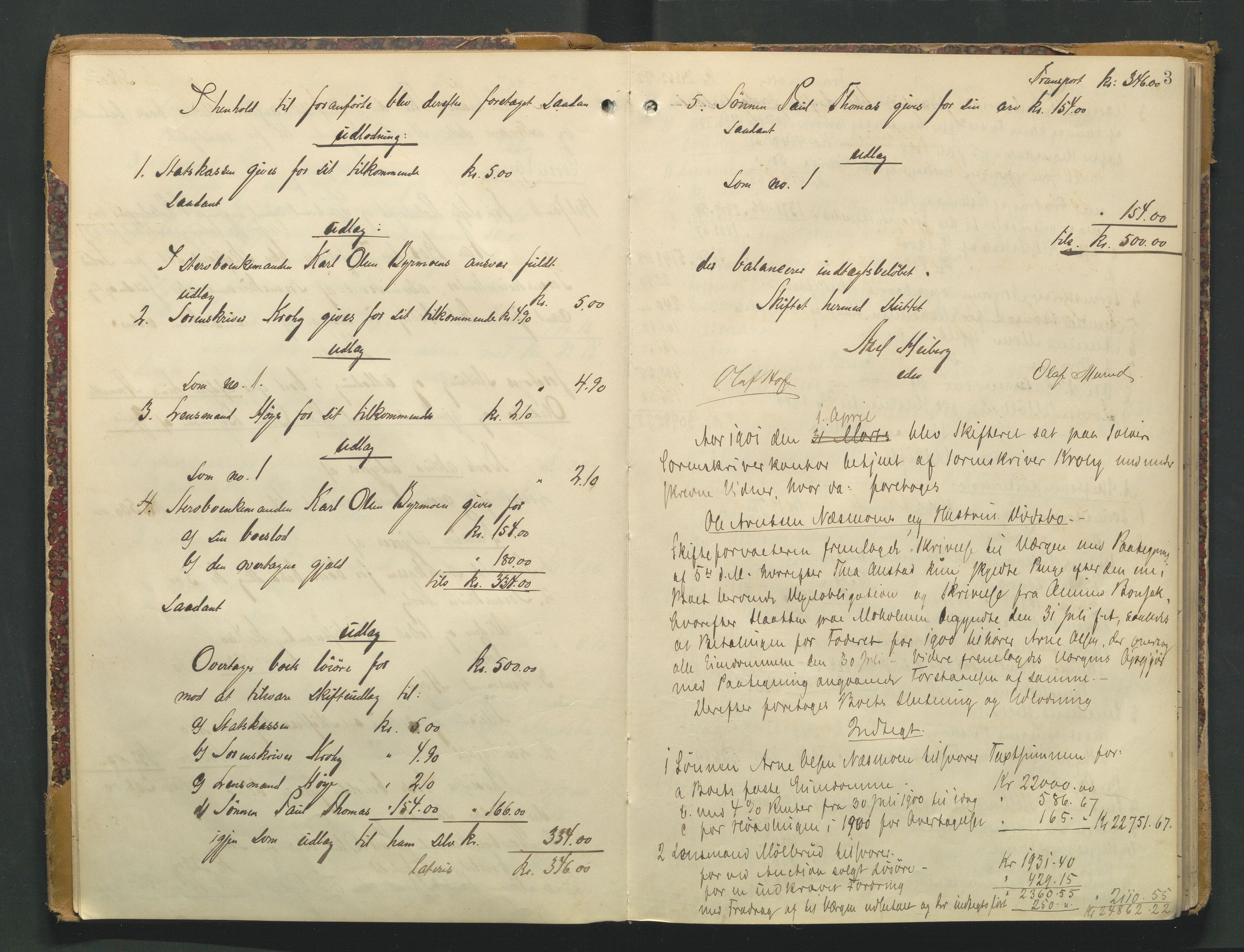 Solør tingrett, AV/SAH-TING-008/J/Jc/L0008: Skifteutlodningsprotokoll, 1900-1912, p. 2b-3a