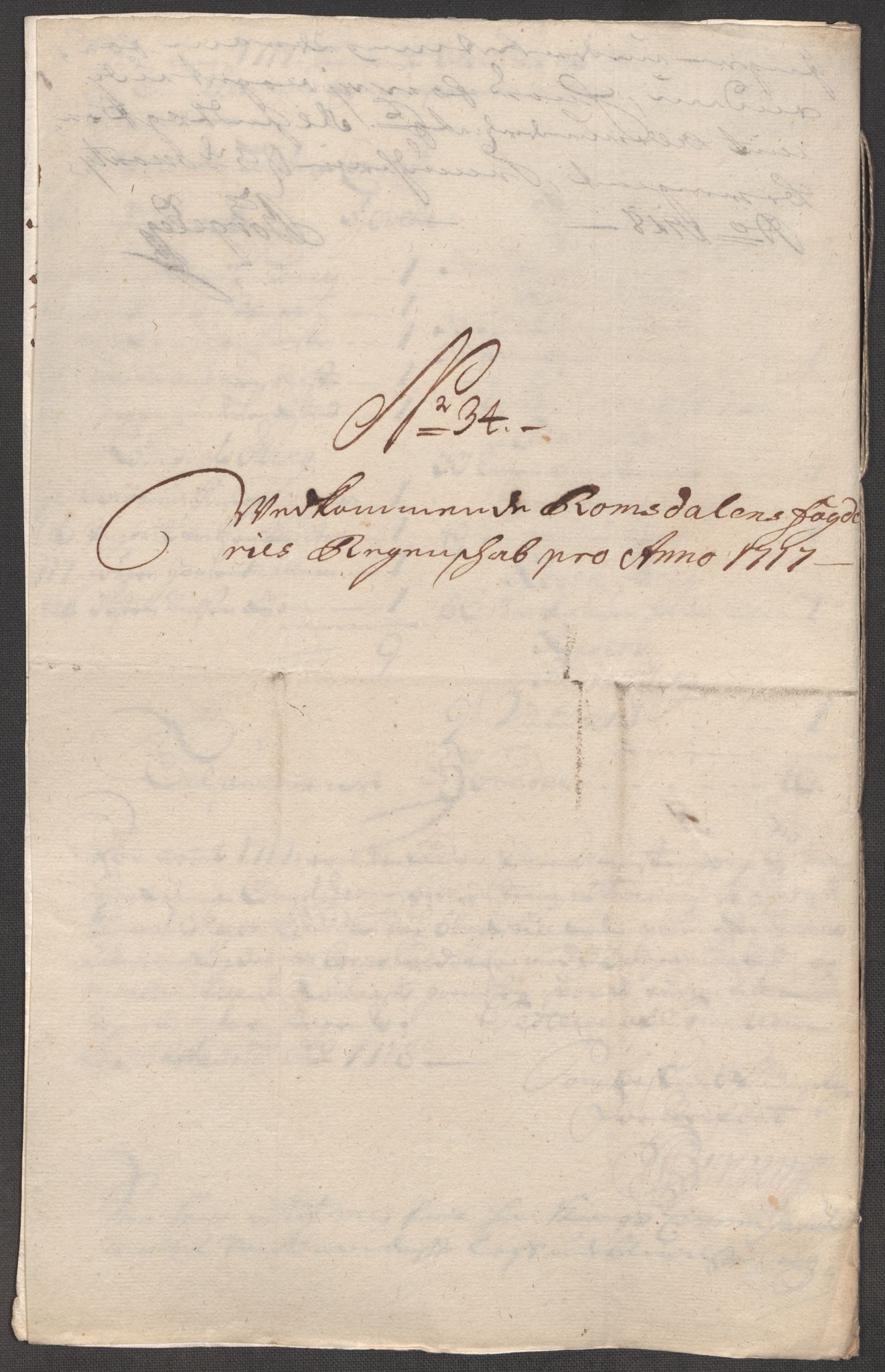 Rentekammeret inntil 1814, Reviderte regnskaper, Fogderegnskap, RA/EA-4092/R55/L3664: Fogderegnskap Romsdal, 1717, p. 197