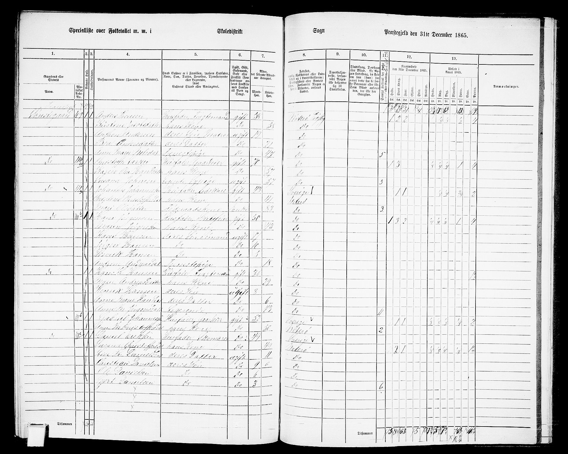 RA, 1865 census for Nøtterøy, 1865, p. 299