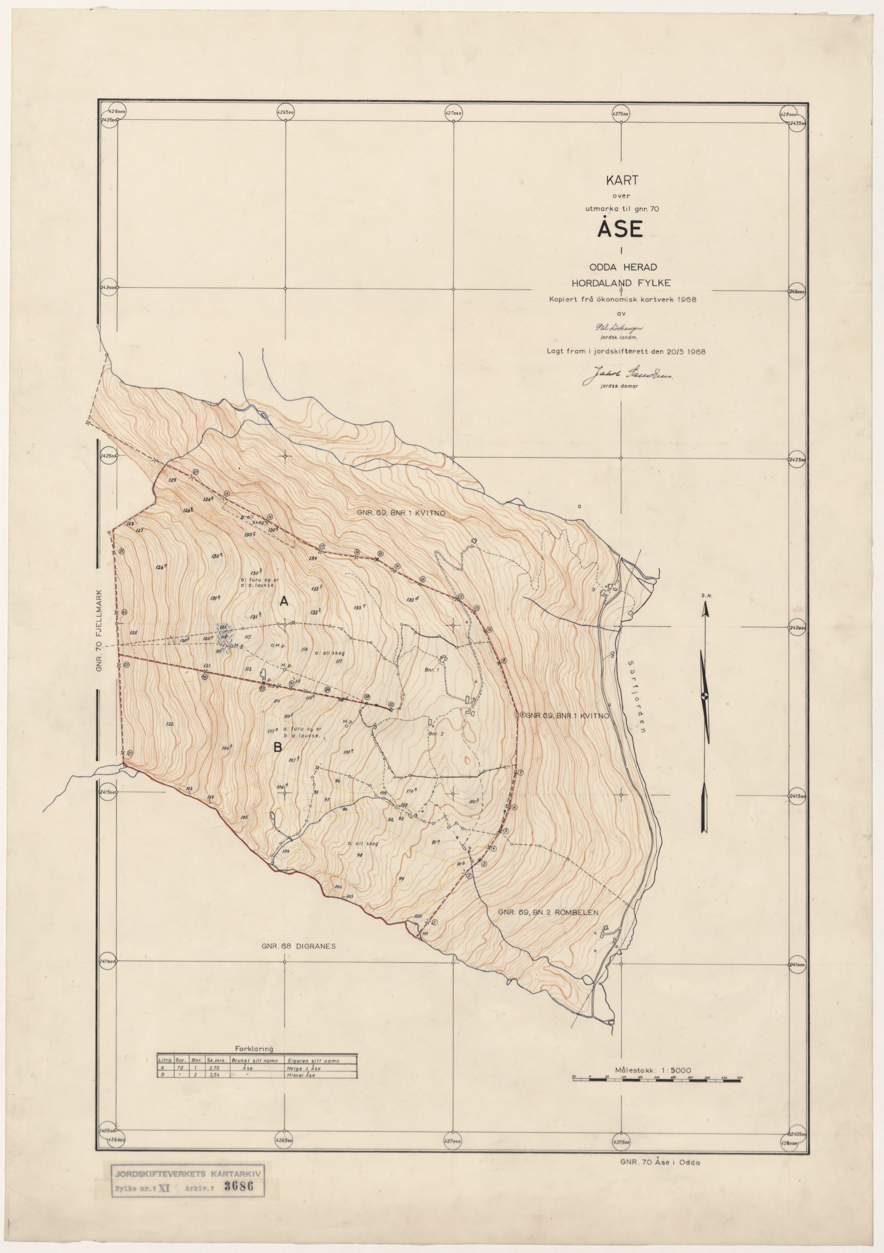 Jordskifteverkets kartarkiv, RA/S-3929/T, 1859-1988, p. 4226