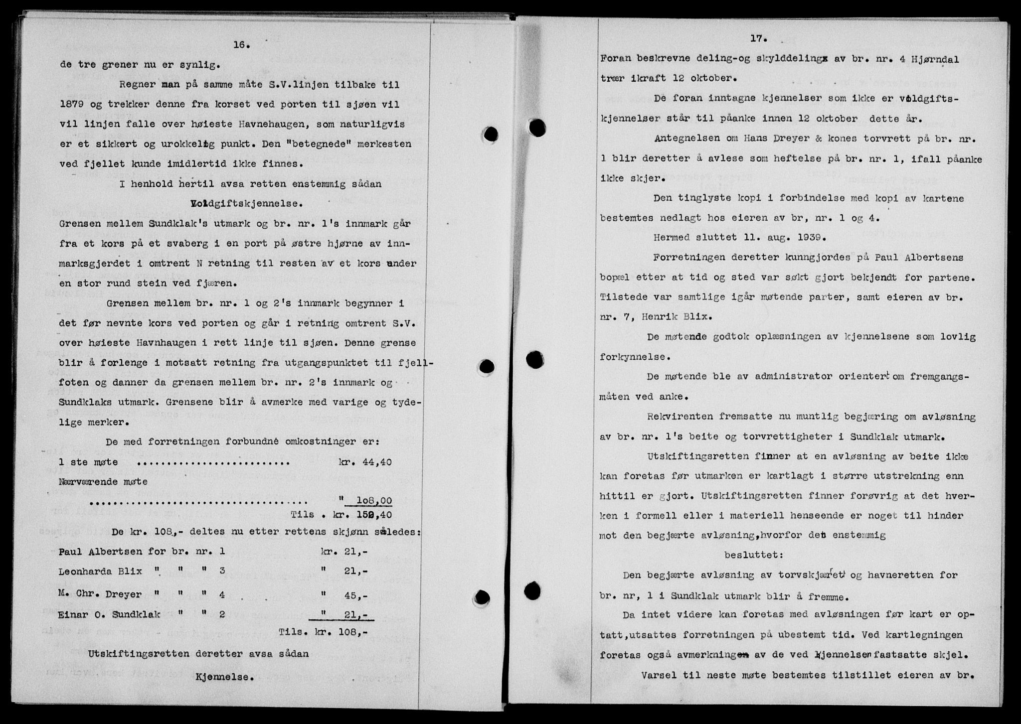 Lofoten sorenskriveri, SAT/A-0017/1/2/2C/L0007a: Mortgage book no. 7a, 1939-1940, Diary no: : 199/1940