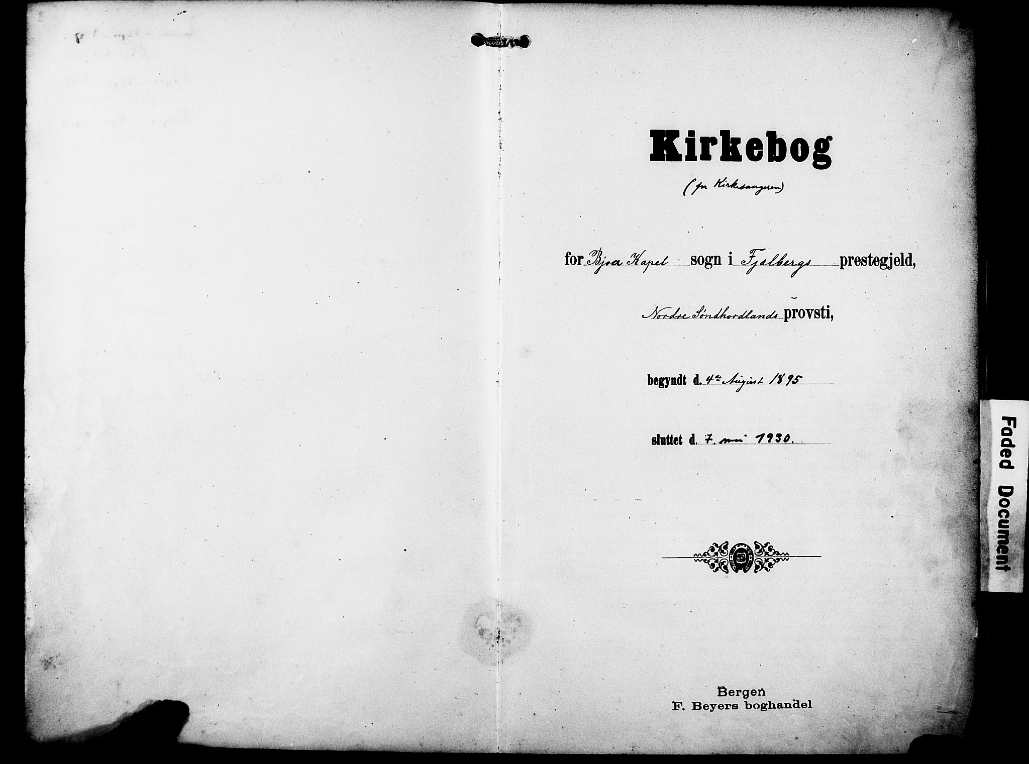 Ølen Sokneprestembete, AV/SAB-A-79201/H/Hab: Parish register (copy) no. B 1, 1895-1930