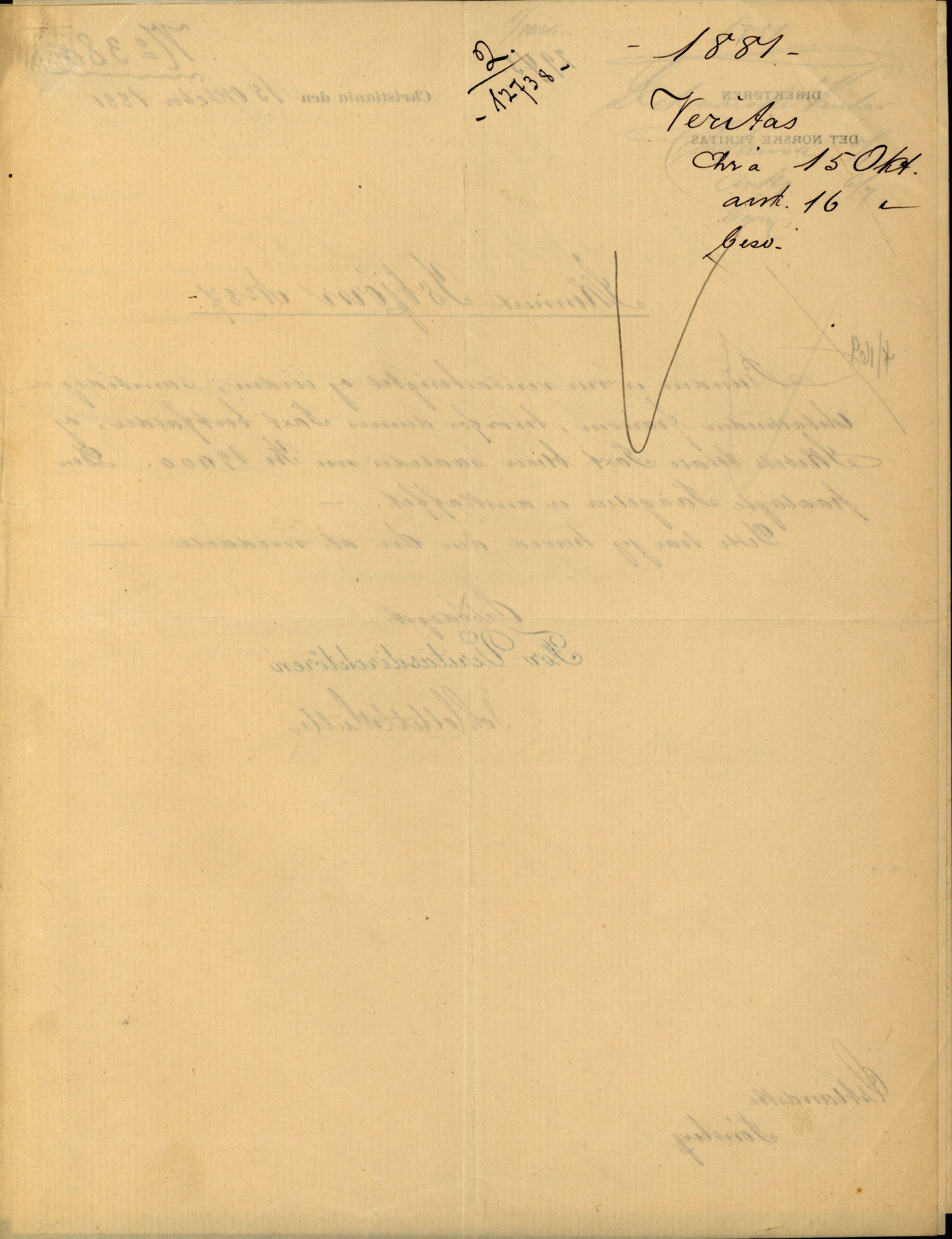 Pa 63 - Østlandske skibsassuranceforening, VEMU/A-1079/G/Ga/L0015/0013: Havaridokumenter / Venice, Isbjørn, Varnæs, Valkyrien, 1882, p. 31