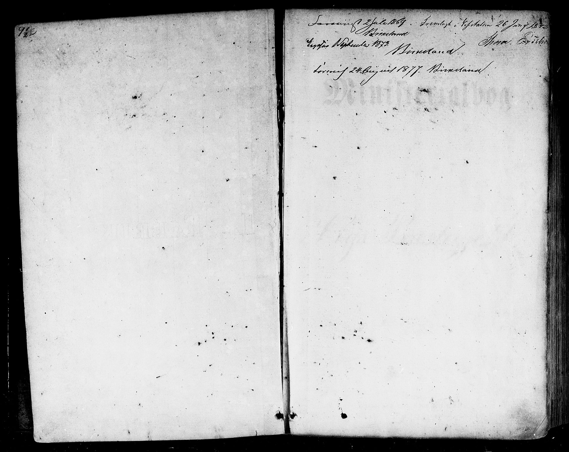 Vik sokneprestembete, SAB/A-81501: Parish register (official) no. A 9, 1866-1877, p. 1