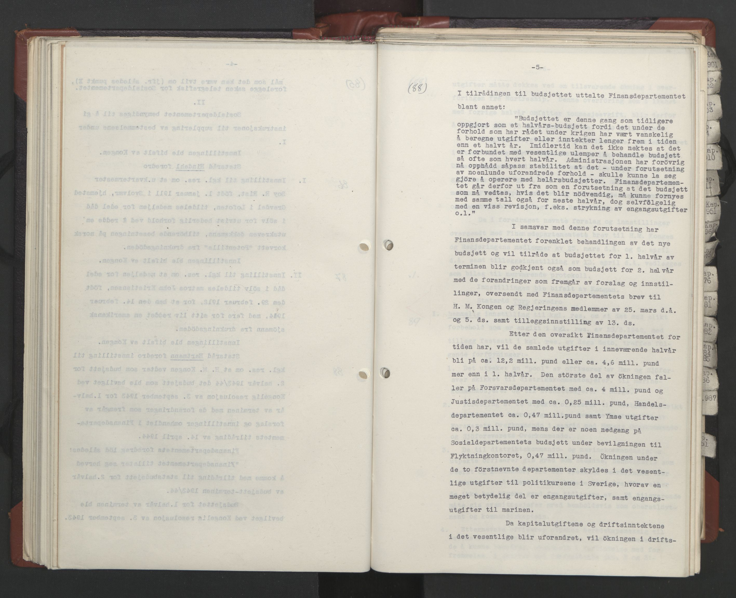 Statsrådssekretariatet, AV/RA-S-1001/A/Ac/L0124: Kgl. res. 14/1-30/6, 1944, p. 97