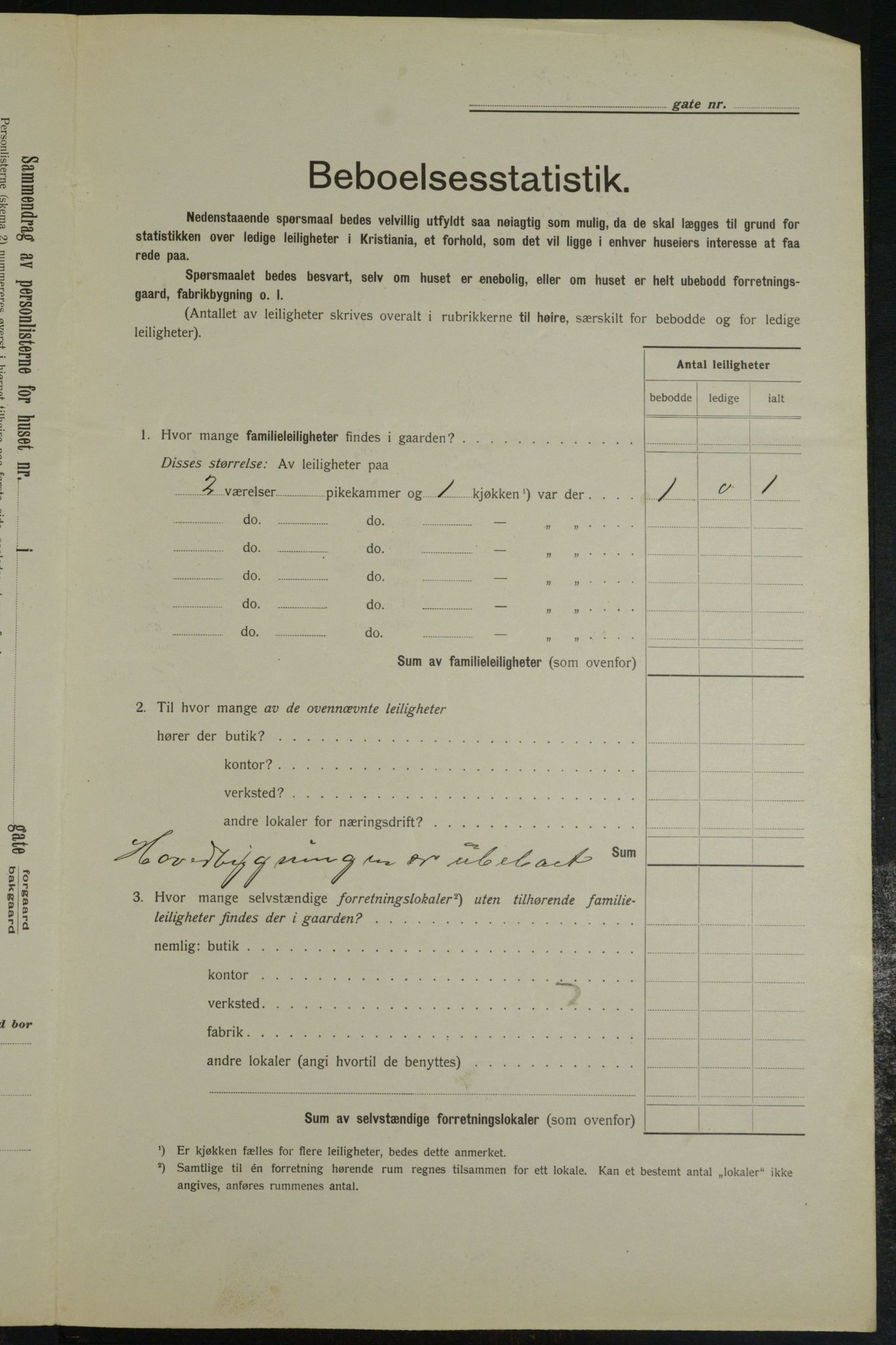 OBA, Municipal Census 1913 for Kristiania, 1913, p. 6438