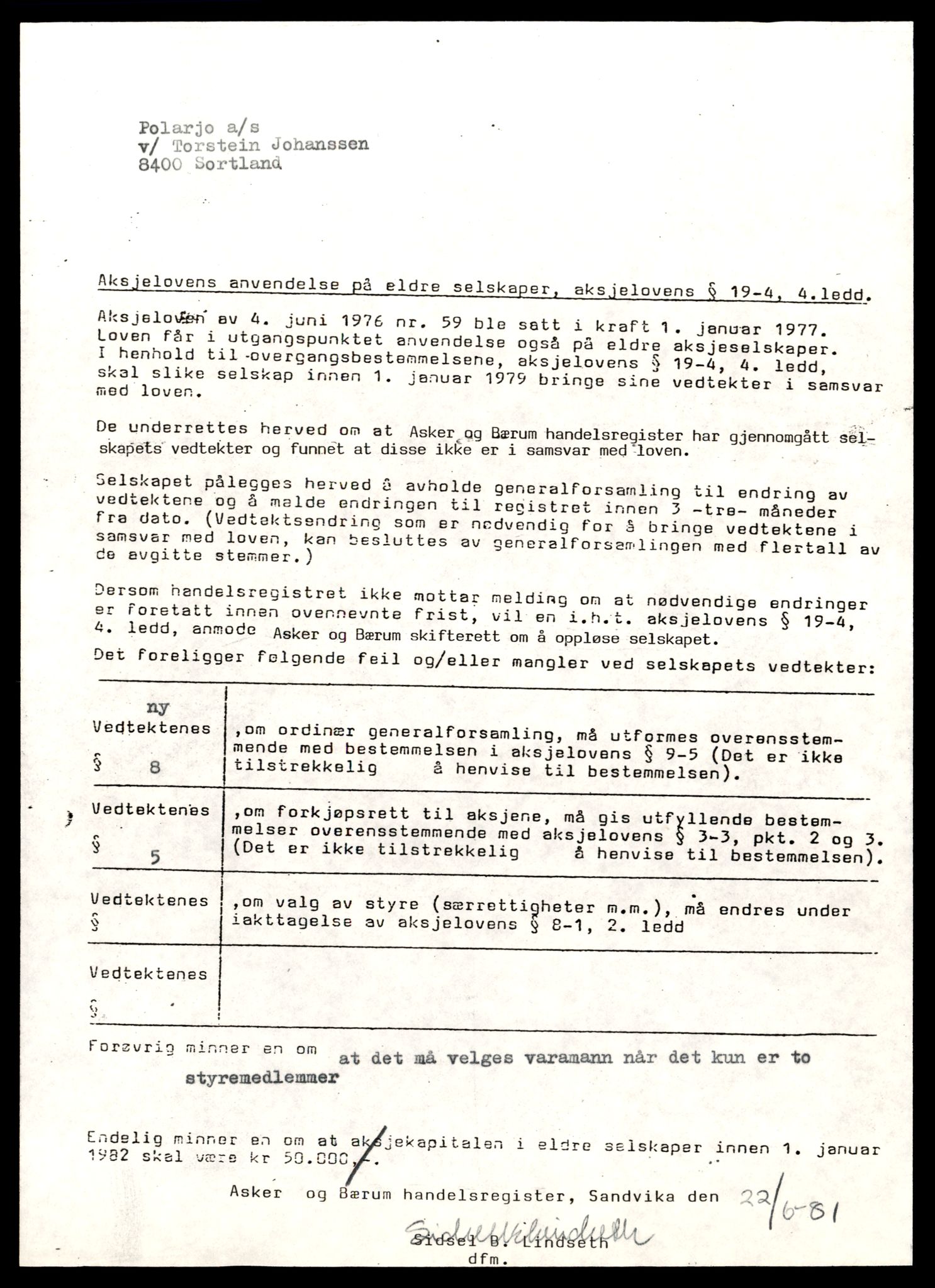 Asker og Bærum tingrett, SAT/A-10379/K/Kb/Kbb/L0129: Aksjeselskap og andelslag i Bærum, Pol - Pro, 1944-1989, p. 1