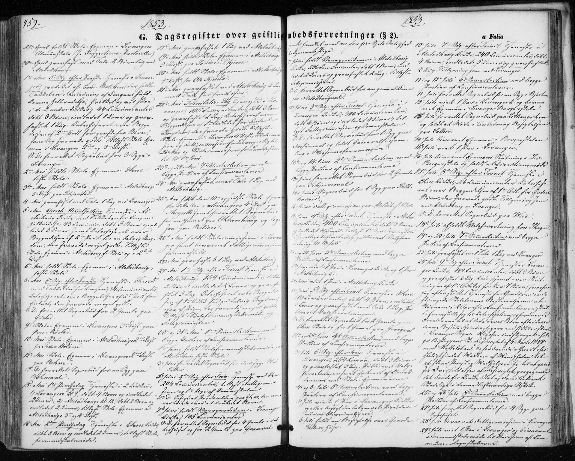 Ministerialprotokoller, klokkerbøker og fødselsregistre - Nord-Trøndelag, SAT/A-1458/717/L0154: Parish register (official) no. 717A07 /1, 1850-1862, p. 459
