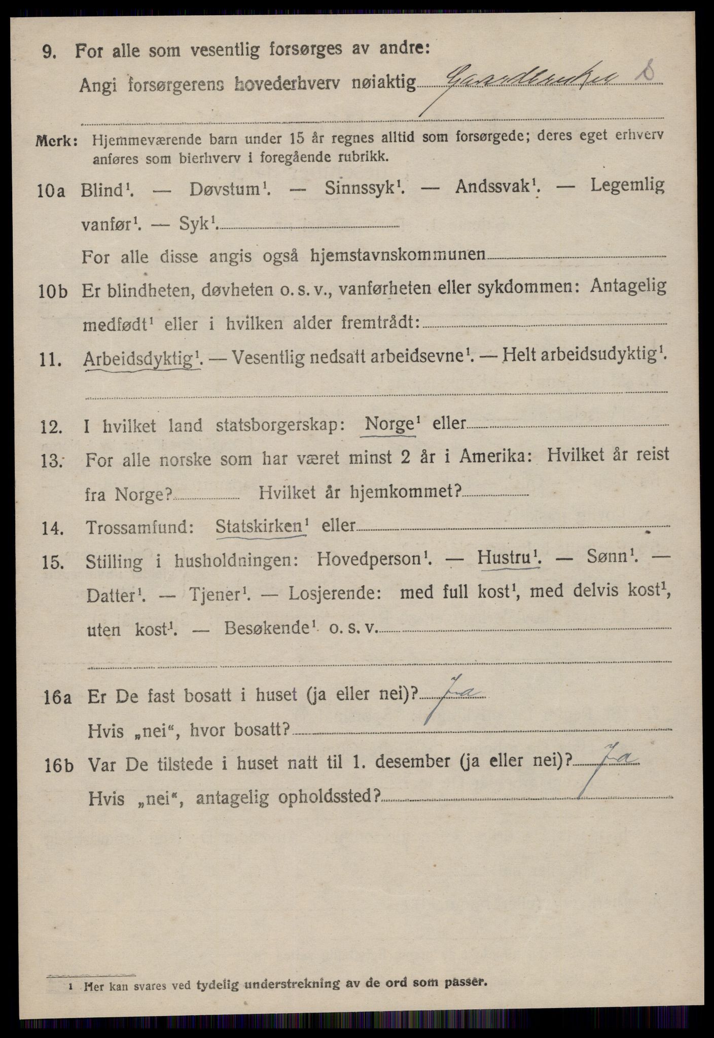 SAT, 1920 census for Nesset, 1920, p. 3473