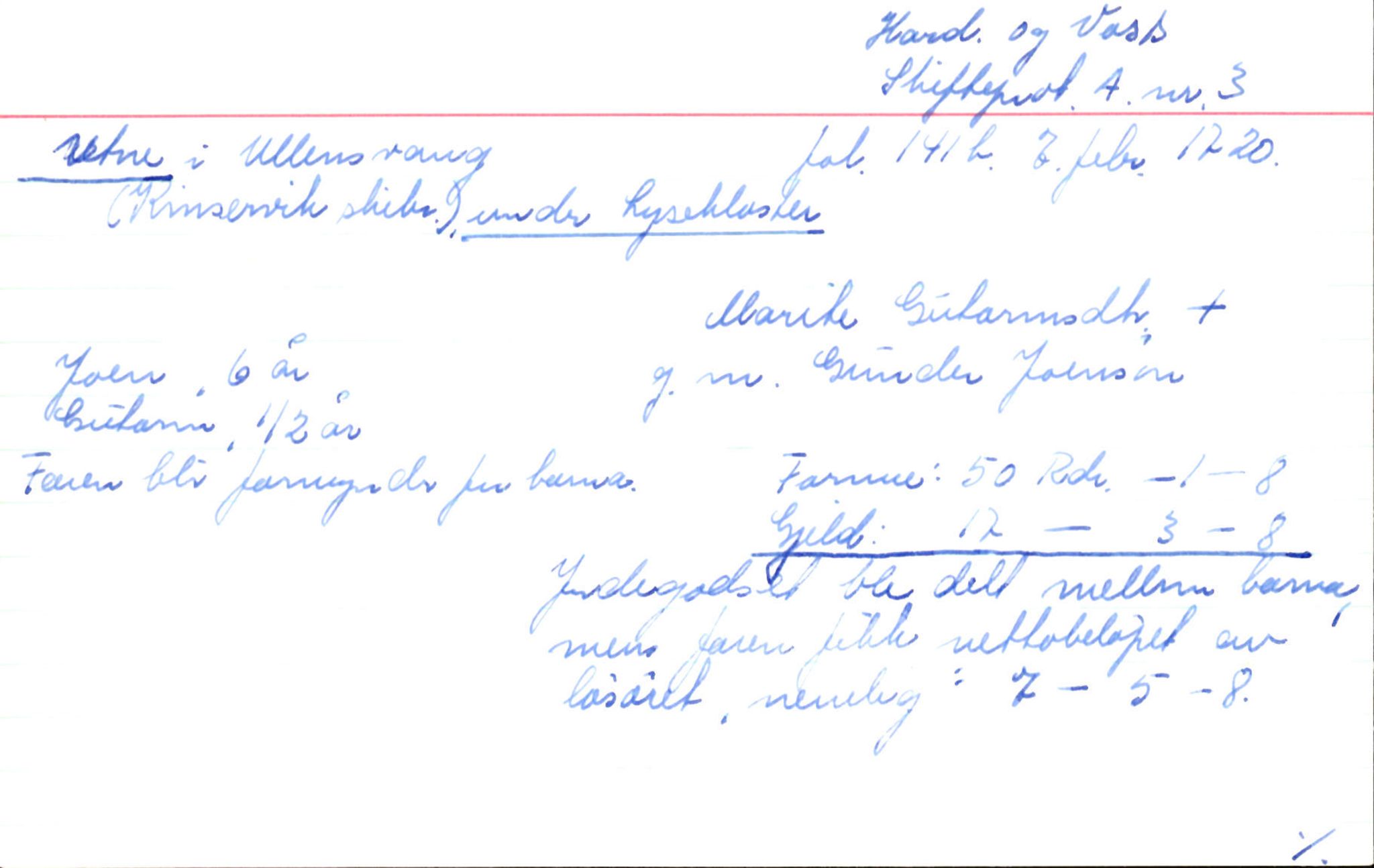 Skiftekort ved Statsarkivet i Bergen, SAB/SKIFTEKORT/002/L0001: Skifteprotokoll nr. 1-3, 1695-1721, p. 1443