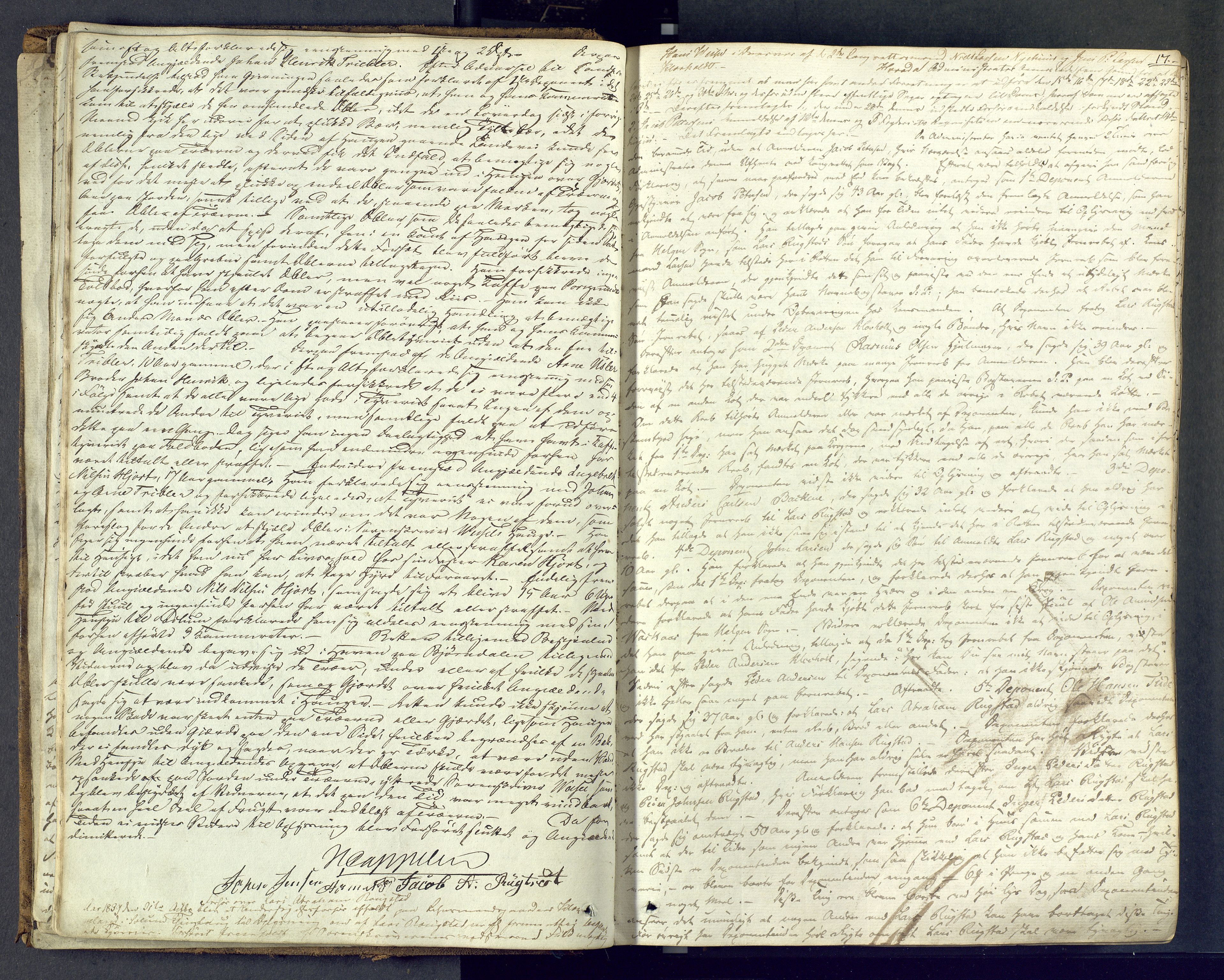 Nedre Telemark sorenskriveri, AV/SAKO-A-135/F/Fc/Fca/L0007: Ekstrarettsprotokoll, 1839-1846, p. 17
