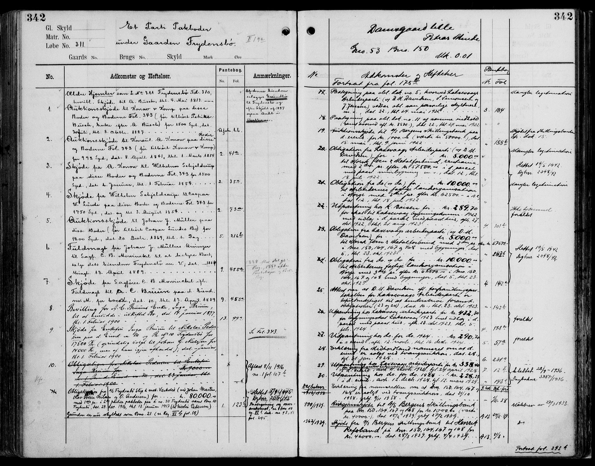 Midhordland sorenskriveri, AV/SAB-A-3001/1/G/Ga/Gab/L0114: Mortgage register no. II.A.b.114, p. 342