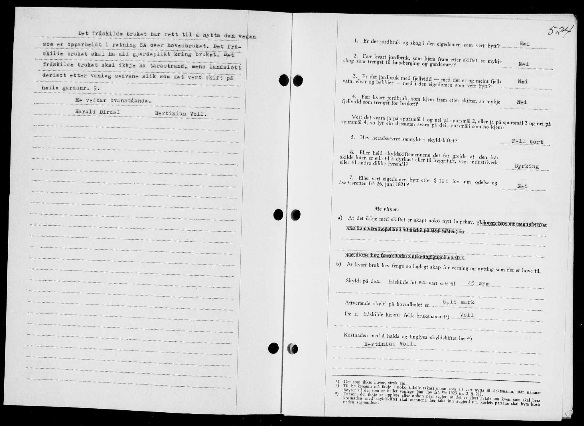 Ryfylke tingrett, SAST/A-100055/001/II/IIB/L0085: Mortgage book no. 64, 1941-1941, Diary no: : 1330/1941