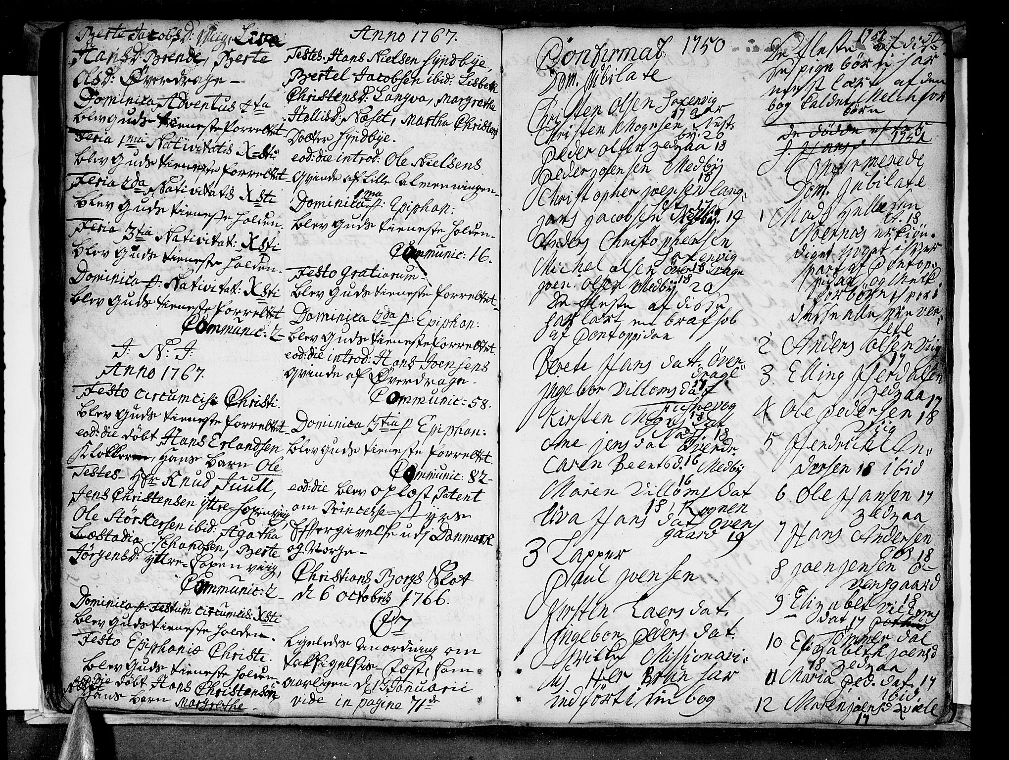 Ministerialprotokoller, klokkerbøker og fødselsregistre - Nordland, SAT/A-1459/847/L0663: Parish register (official) no. 847A03, 1749-1770, p. 50