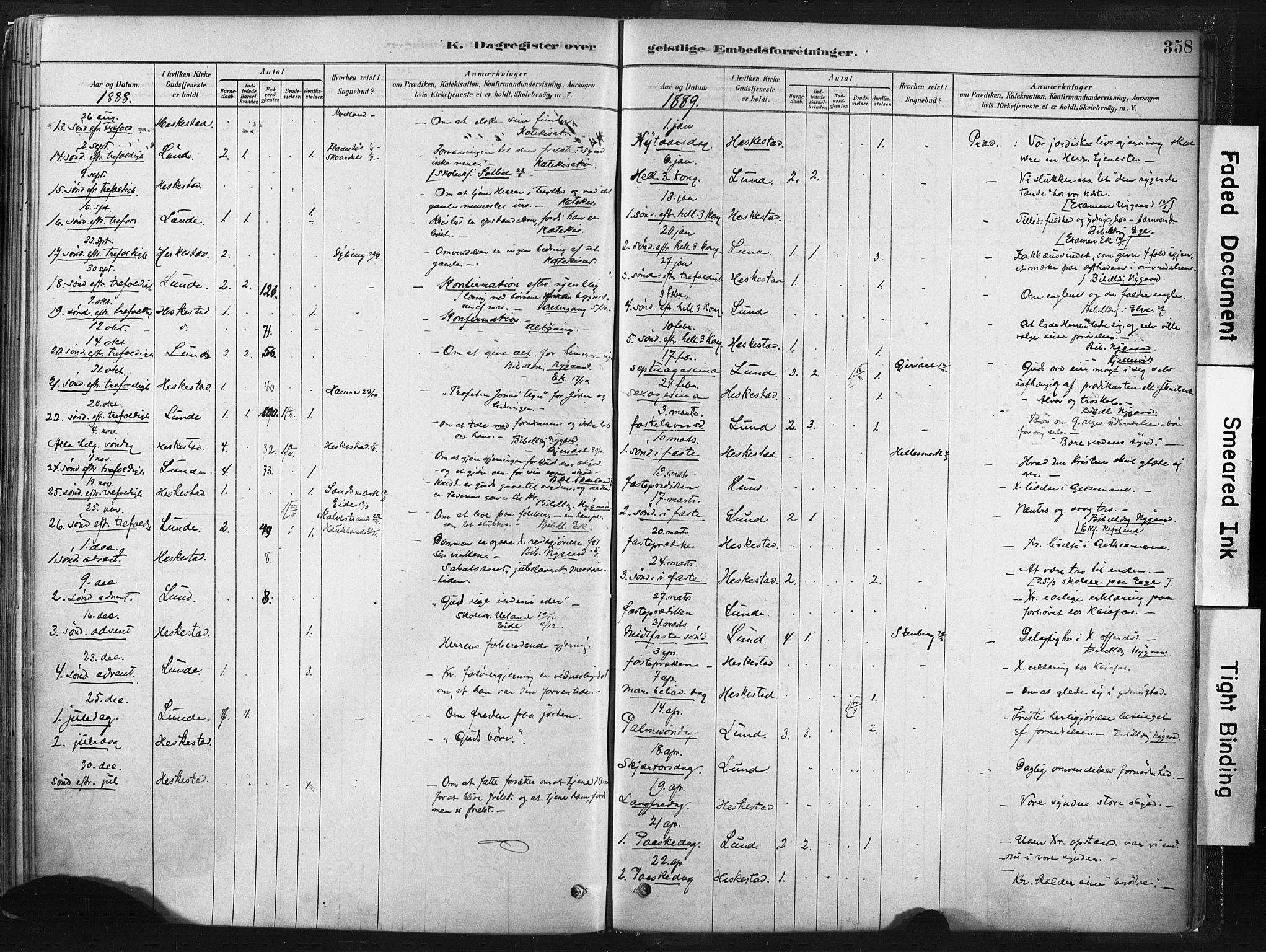 Lund sokneprestkontor, AV/SAST-A-101809/S06/L0011: Parish register (official) no. A 10, 1877-1904, p. 358