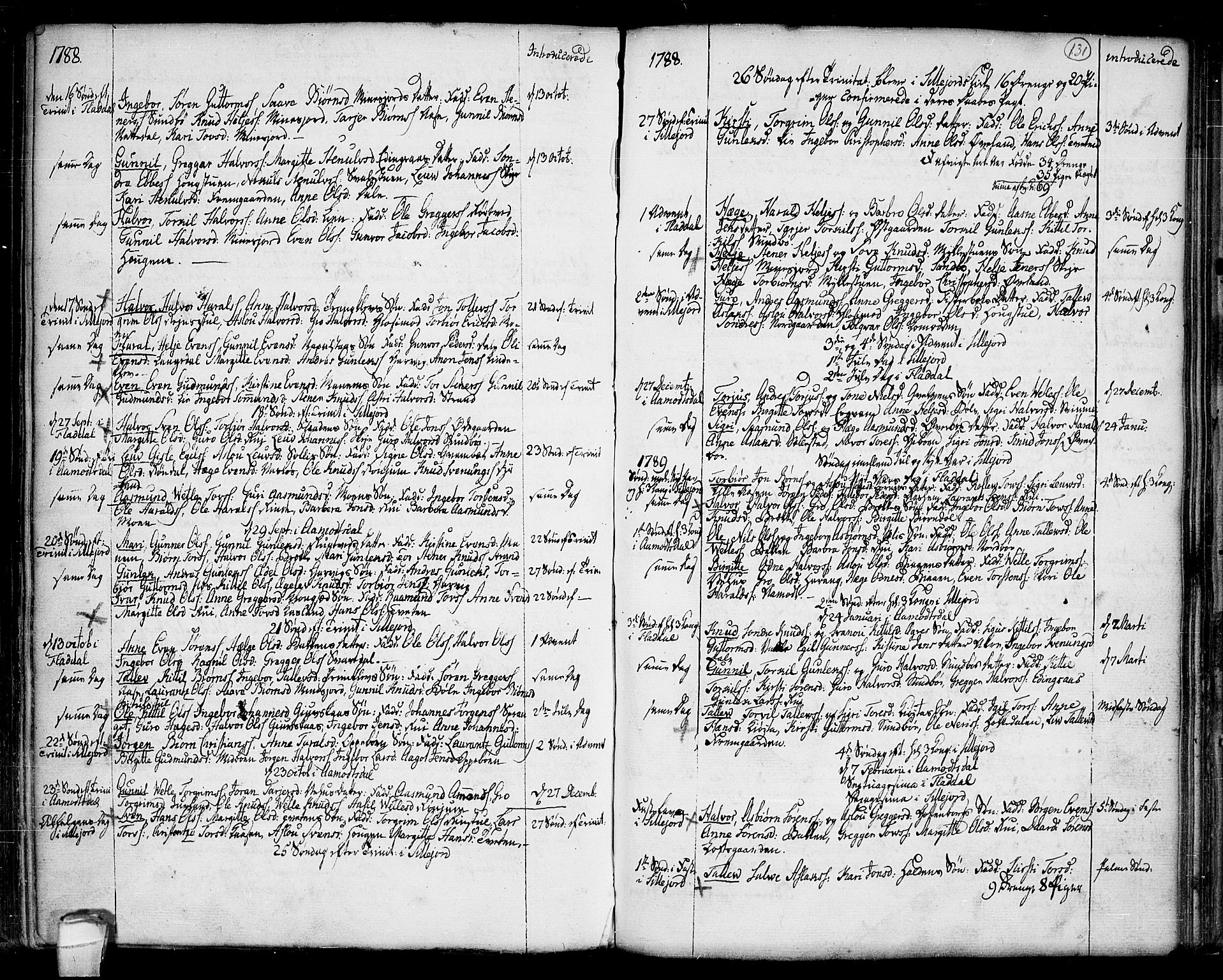 Seljord kirkebøker, SAKO/A-20/F/Fa/L0007: Parish register (official) no. I 7, 1755-1800, p. 131