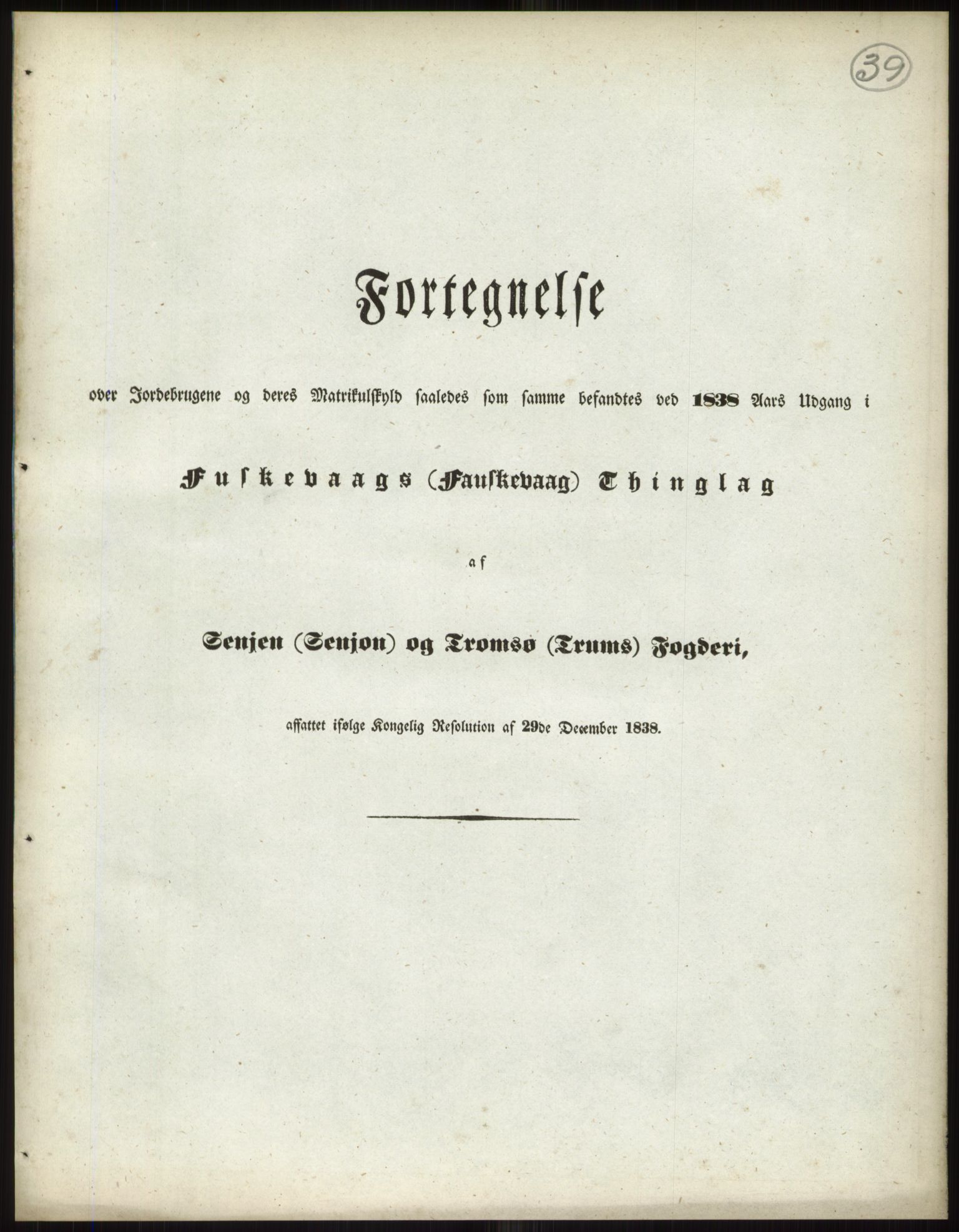 Andre publikasjoner, PUBL/PUBL-999/0002/0018: Bind 18 - Finnmarkens amt: Senja og Tromsø fogderi, 1838, p. 59