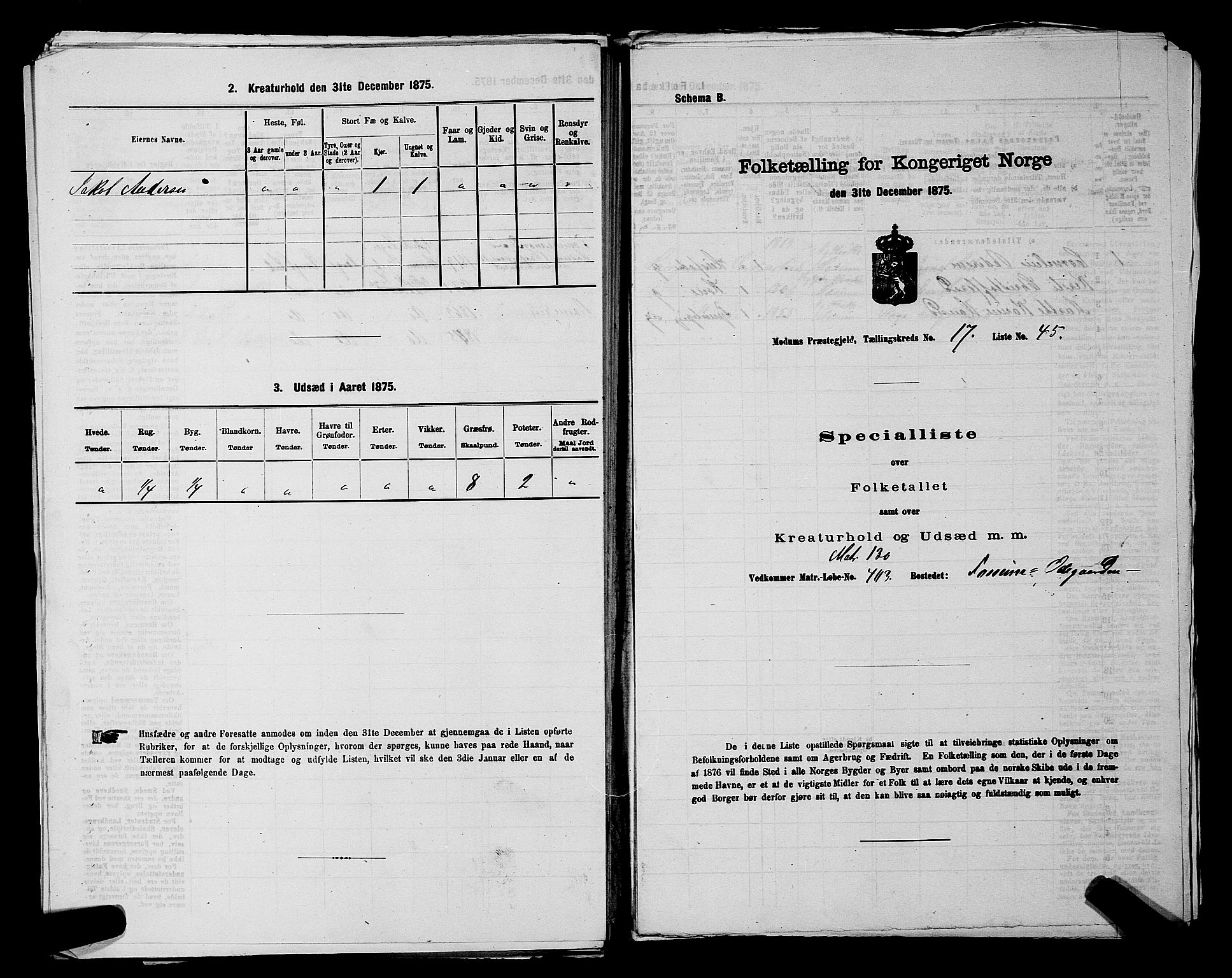 SAKO, 1875 census for 0623P Modum, 1875, p. 2259