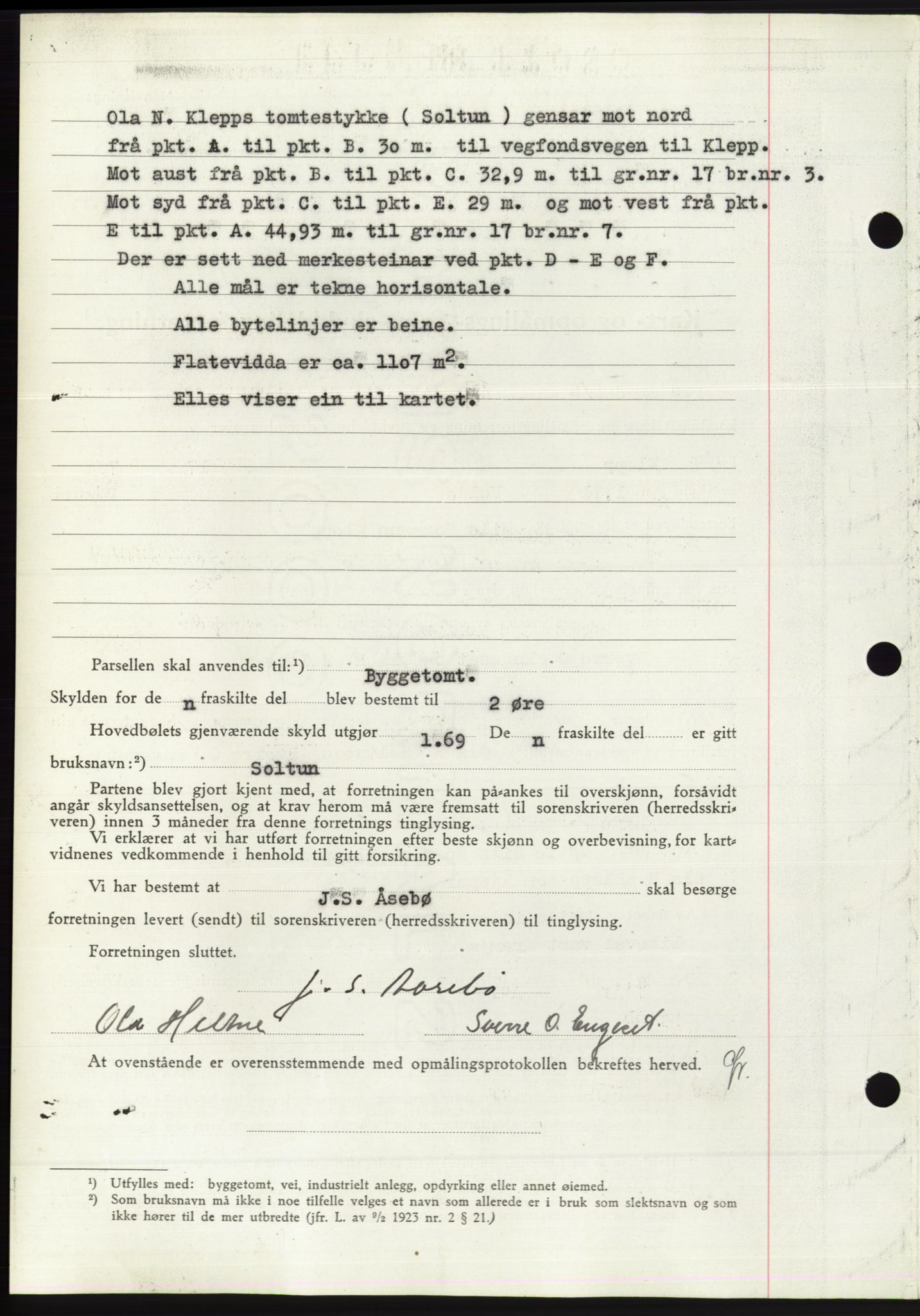 Søre Sunnmøre sorenskriveri, AV/SAT-A-4122/1/2/2C/L0071: Mortgage book no. 65, 1941-1941, Diary no: : 818/1941